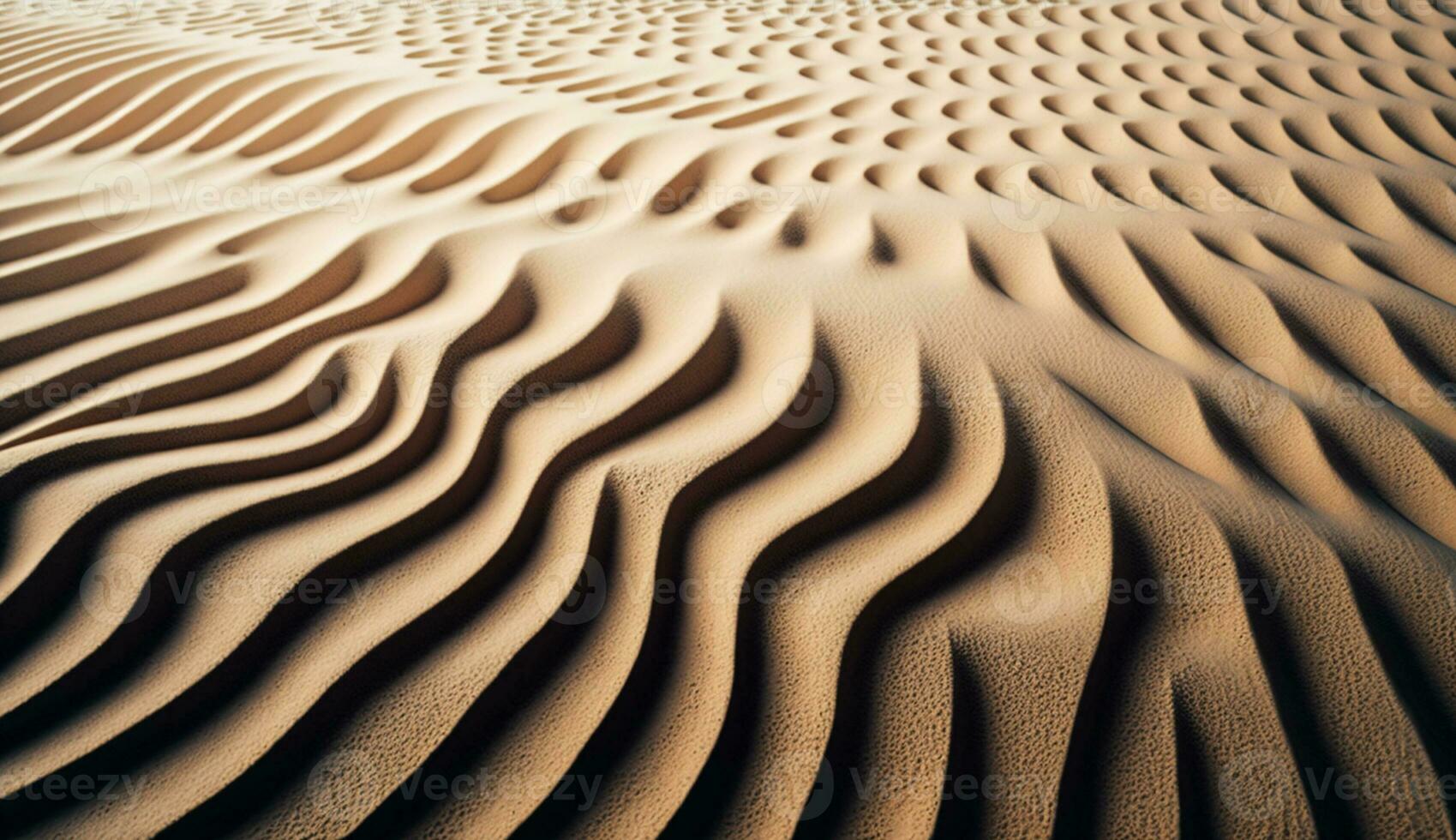 sabbia dune ondulazione nel arido africano calore generato di ai foto