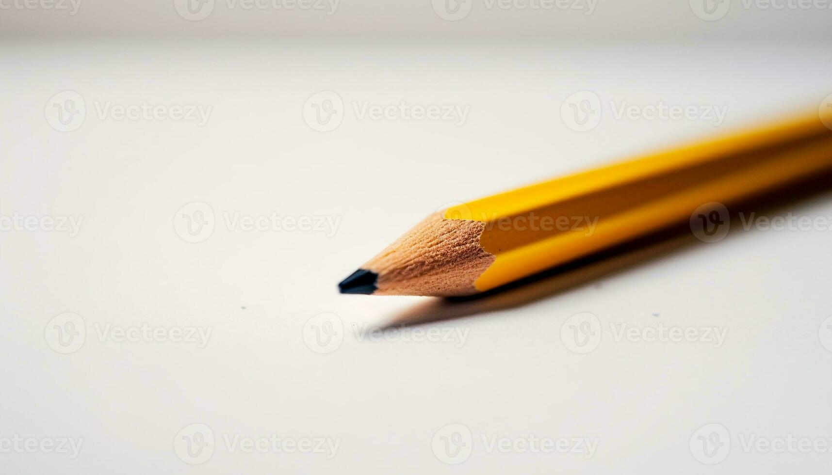 giallo matita con acuto mancia su bianca sfondo, Perfetto per disegno  generato di ai 25082375 Stock Photo su Vecteezy