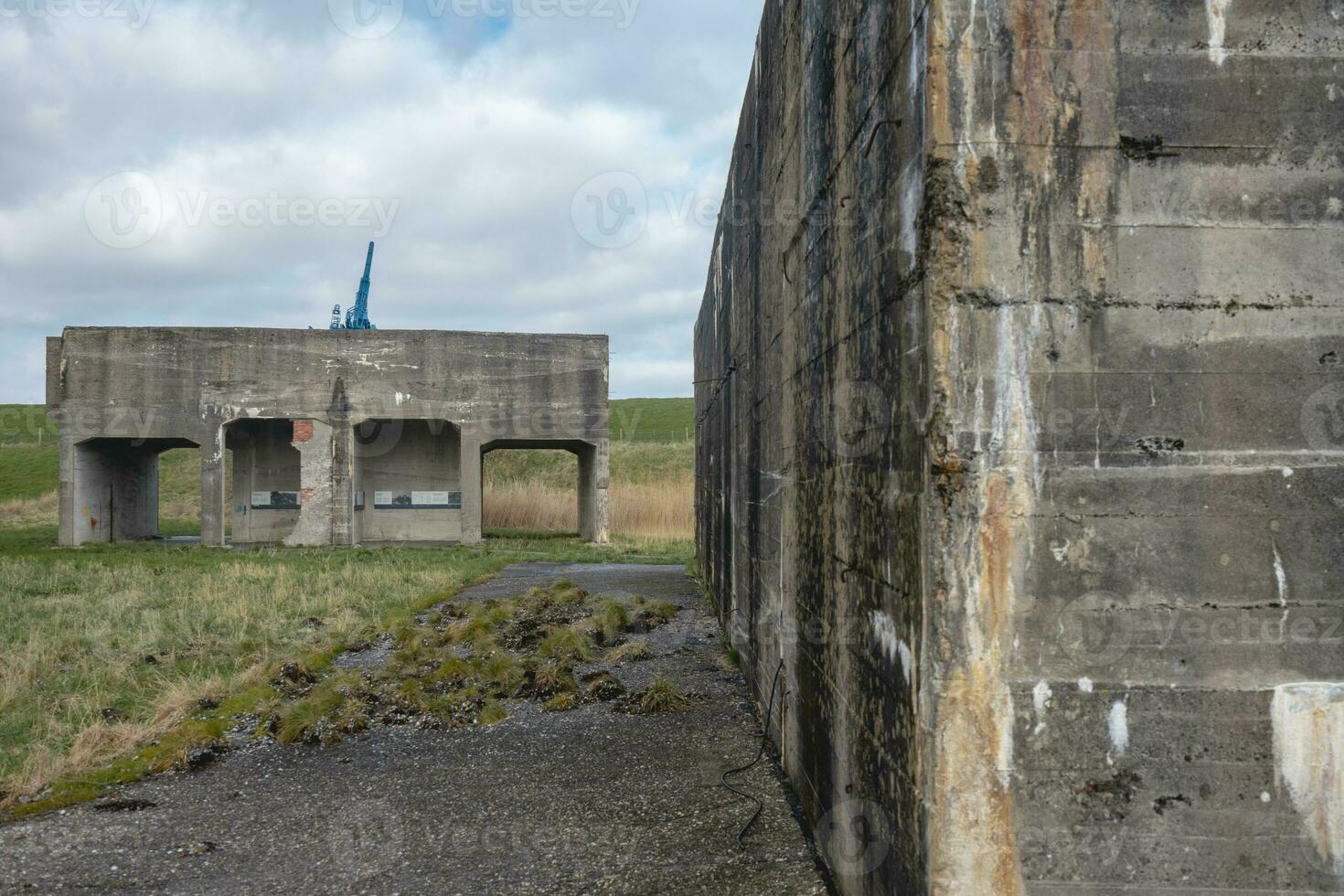 batteria fiemel. Tedesco bunker a partire dal parola guerra Due. foto