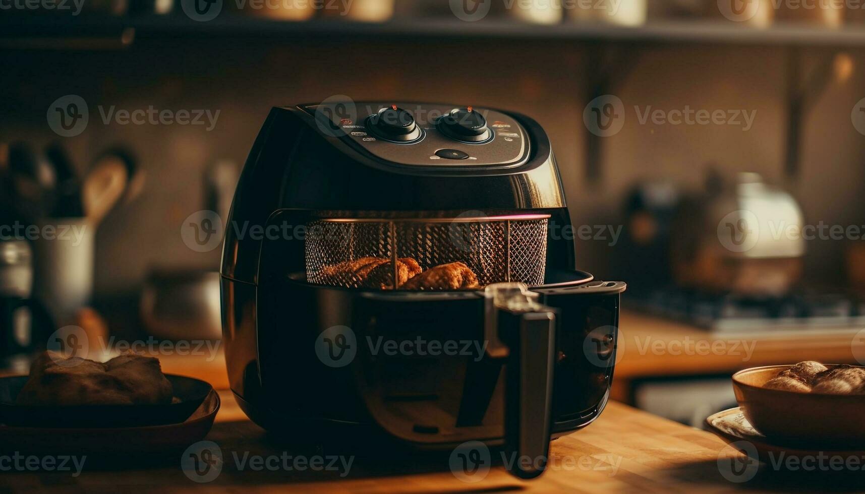 fresco buongustaio caffè preparazione macchinari nel cucina generato di ai foto