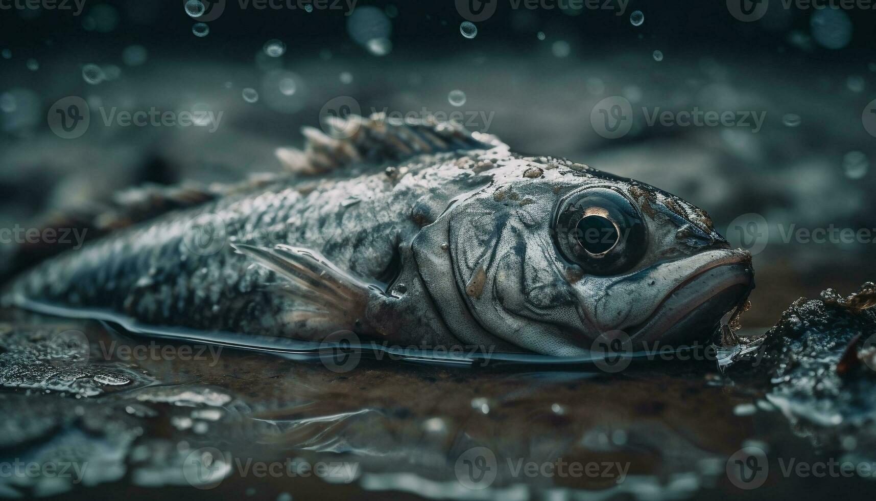 fresco frutti di mare pasto sgombro e mare basso generato di ai foto