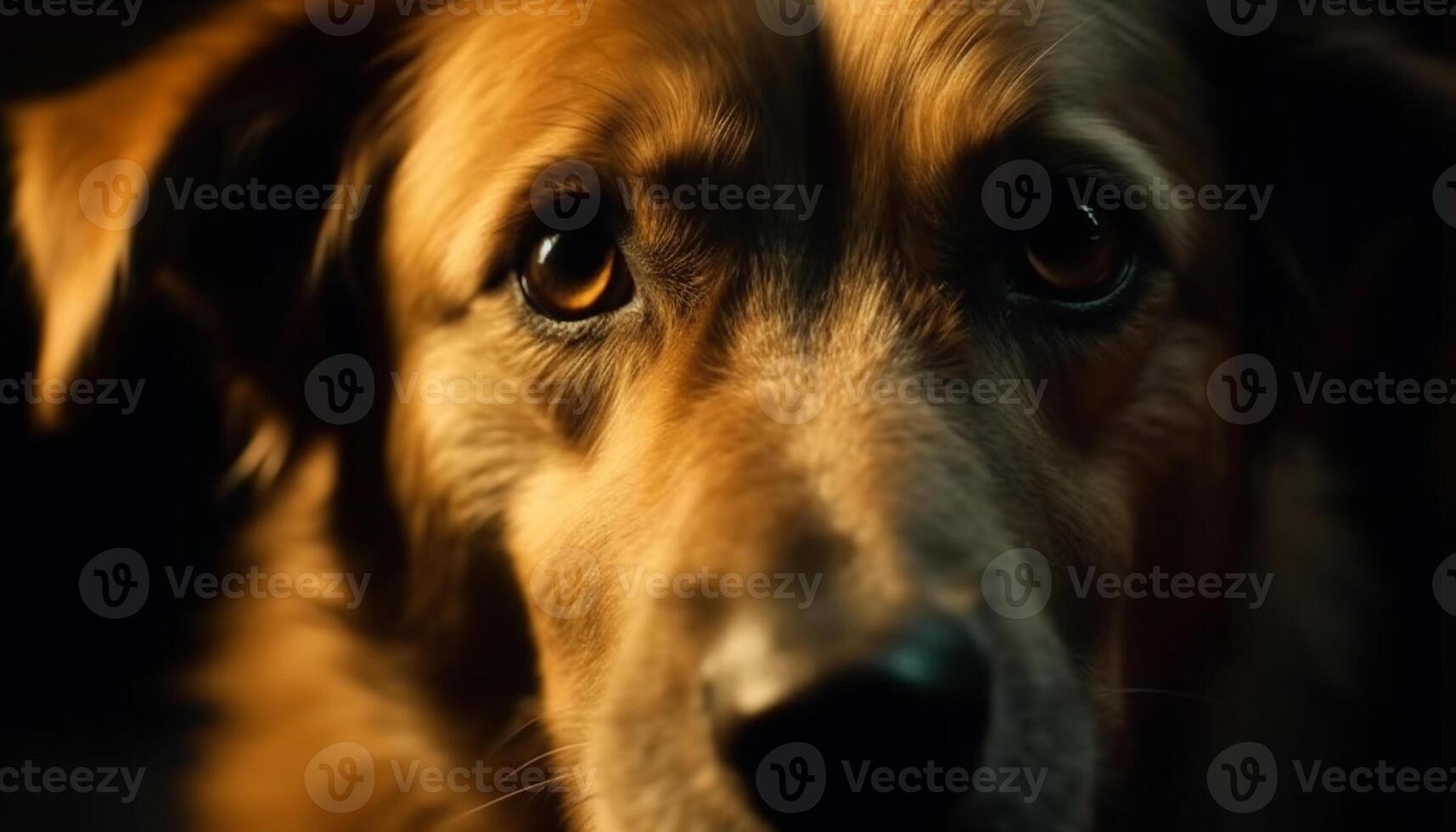 carino di razza cane seduta nel erba, guardare a telecamera all'aperto  generato di ai 25083965 Stock Photo su Vecteezy