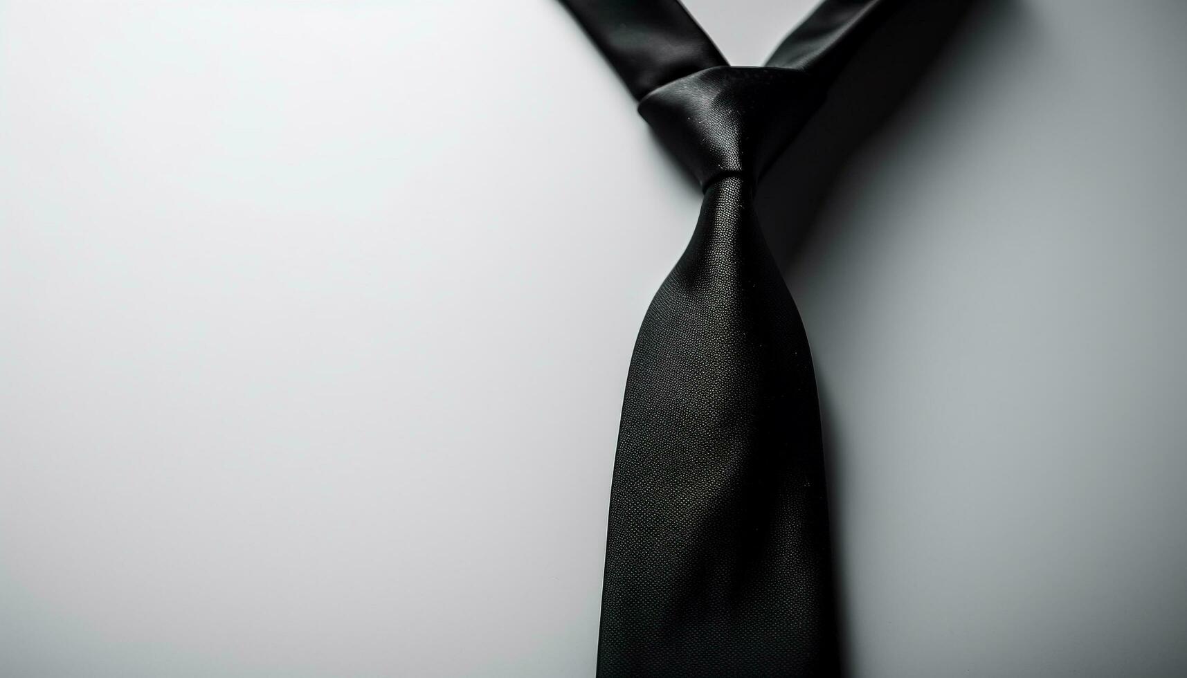 lusso seta cravatta legato nel elegante nodo generato di ai foto
