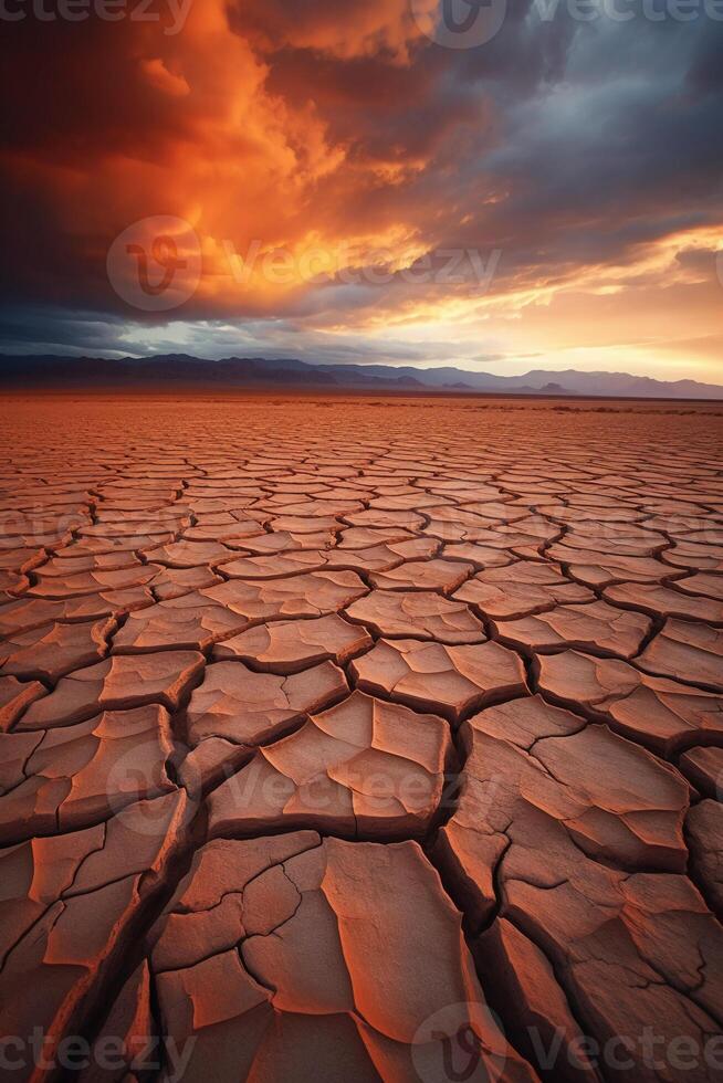 bellissimo deserto paesaggio. ai generativo foto