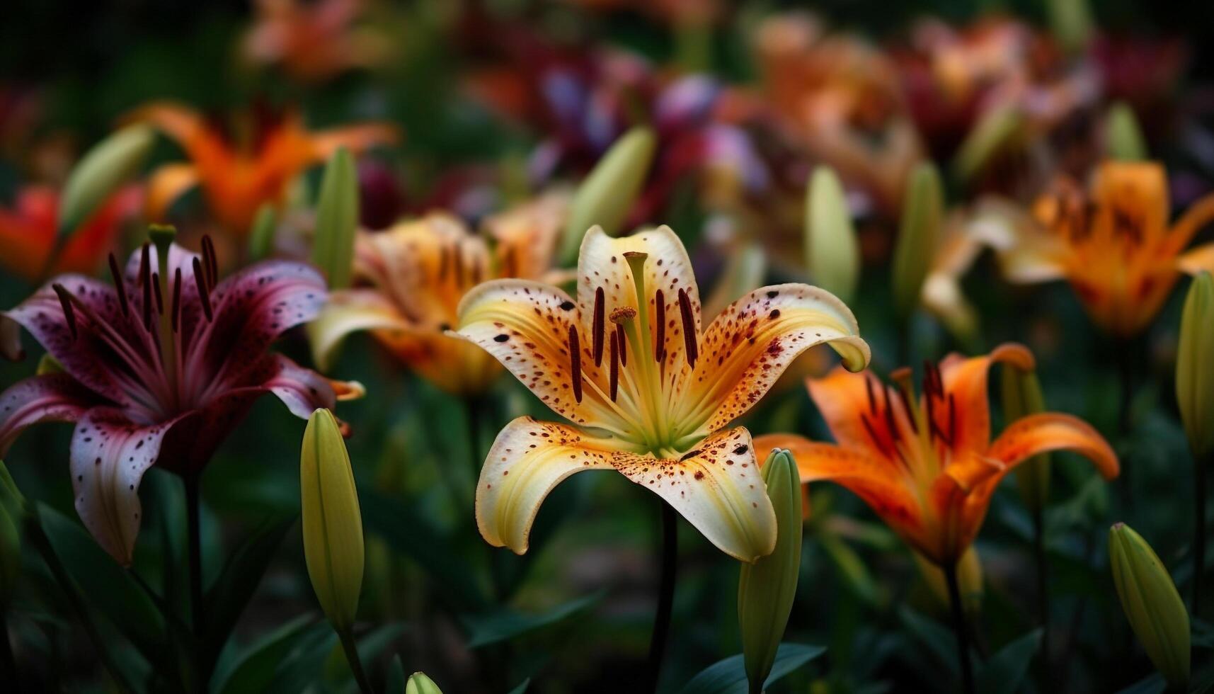 vivace fiori fioritura, natura regalo di bellezza generato di ai foto