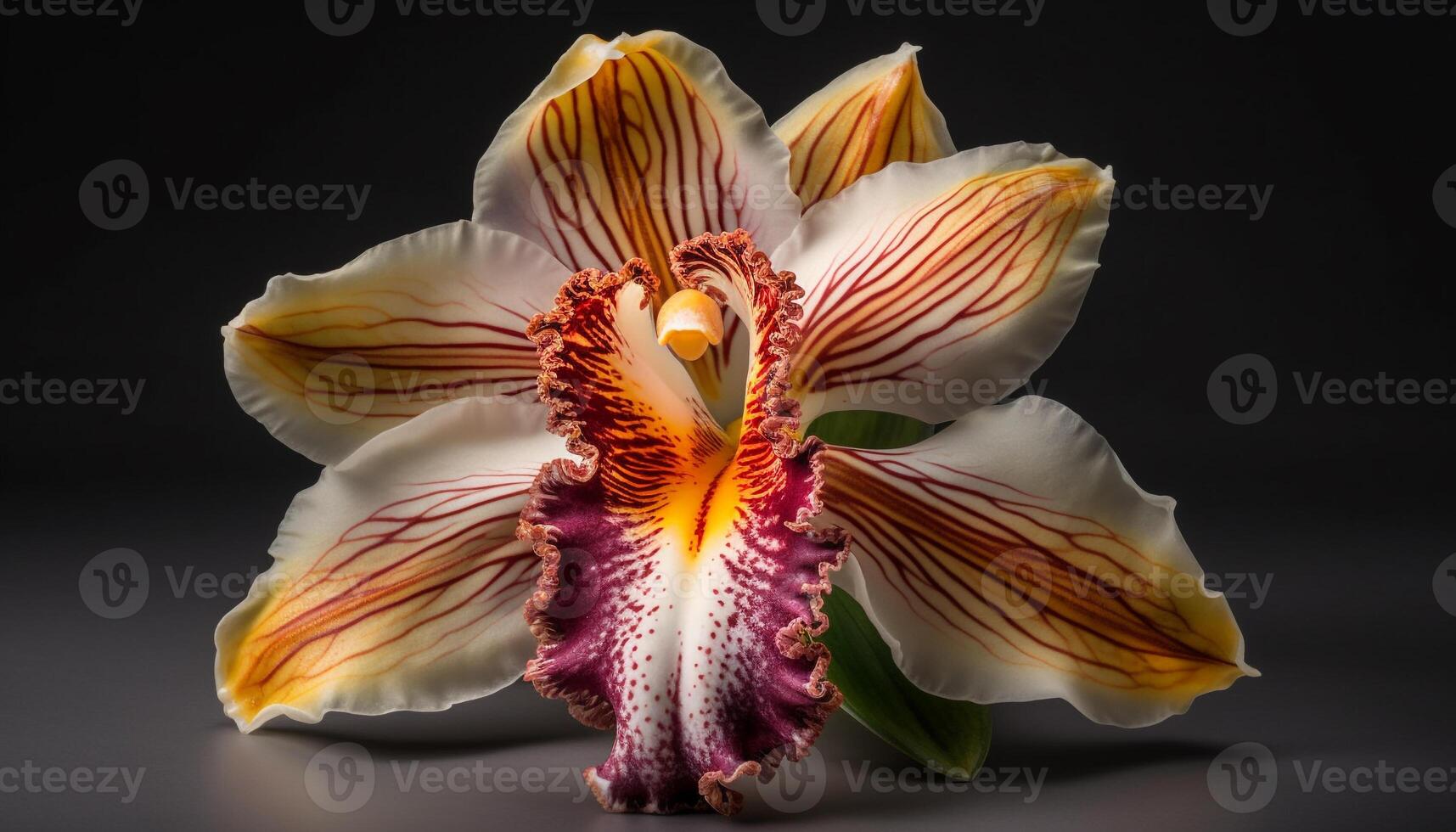 esotico falena orchidea Aggiunge eleganza per mazzo generato di ai foto