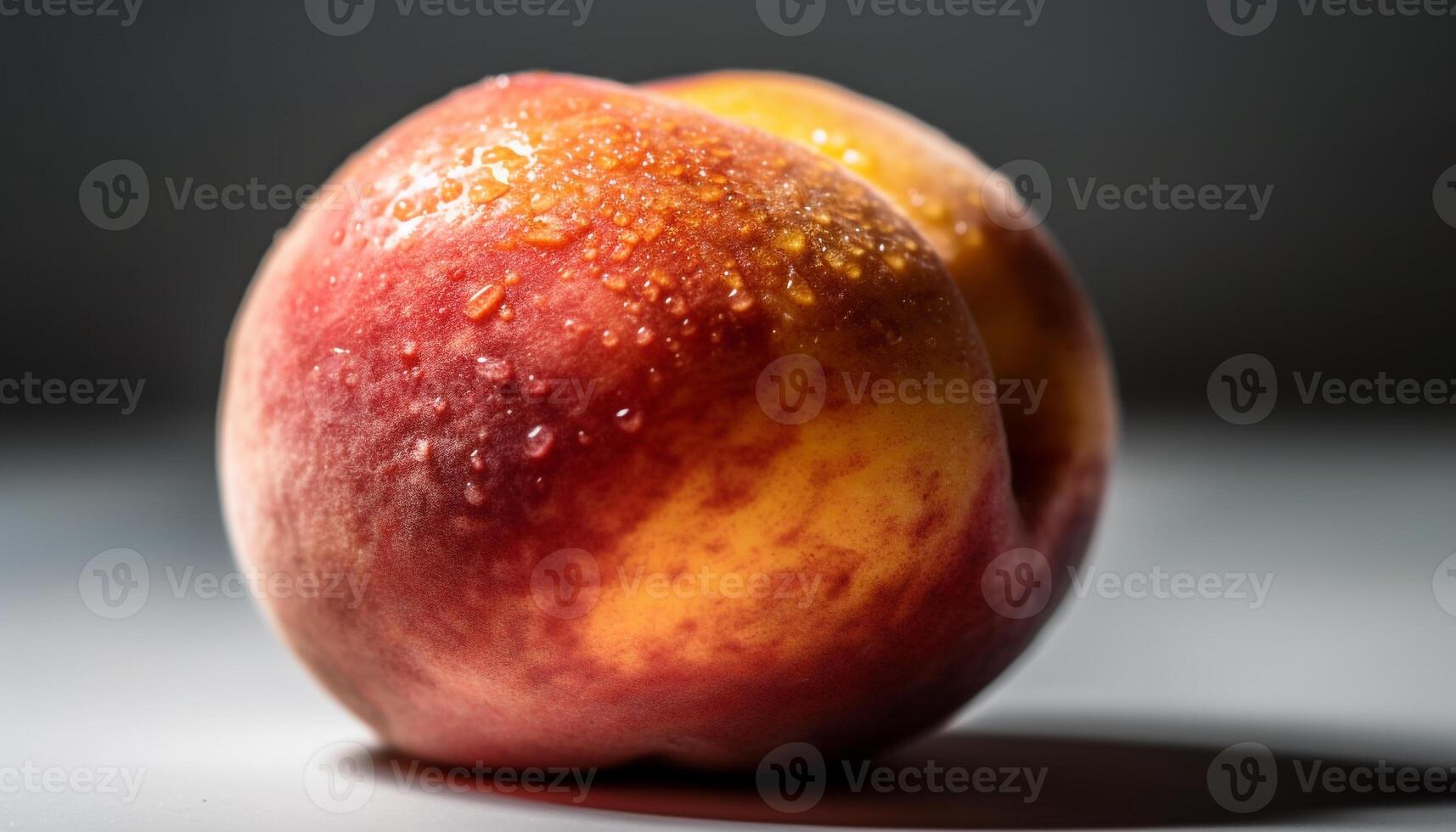 succoso mela, maturo e fresco, un' salutare merenda a partire dal natura generato di ai foto