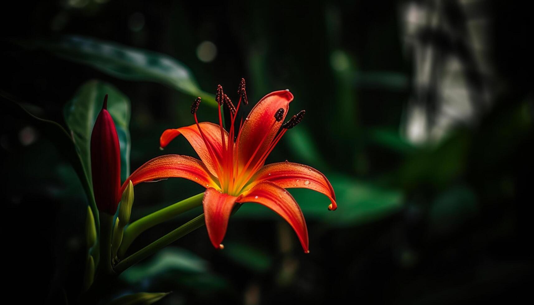 vivace tropicale fiore mazzo vetrine bellezza nel natura colorato modelli generato di ai foto