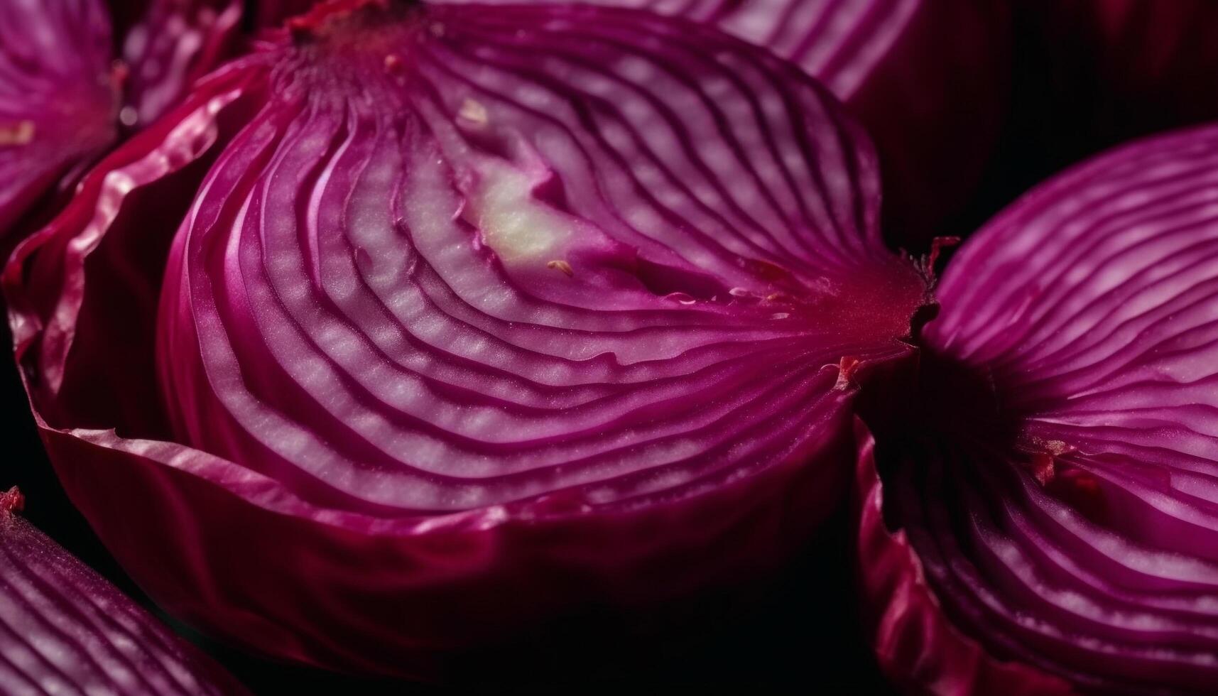 salutare vegetariano insalata con maturo biologico verdure nel macro vicino su generato di ai foto