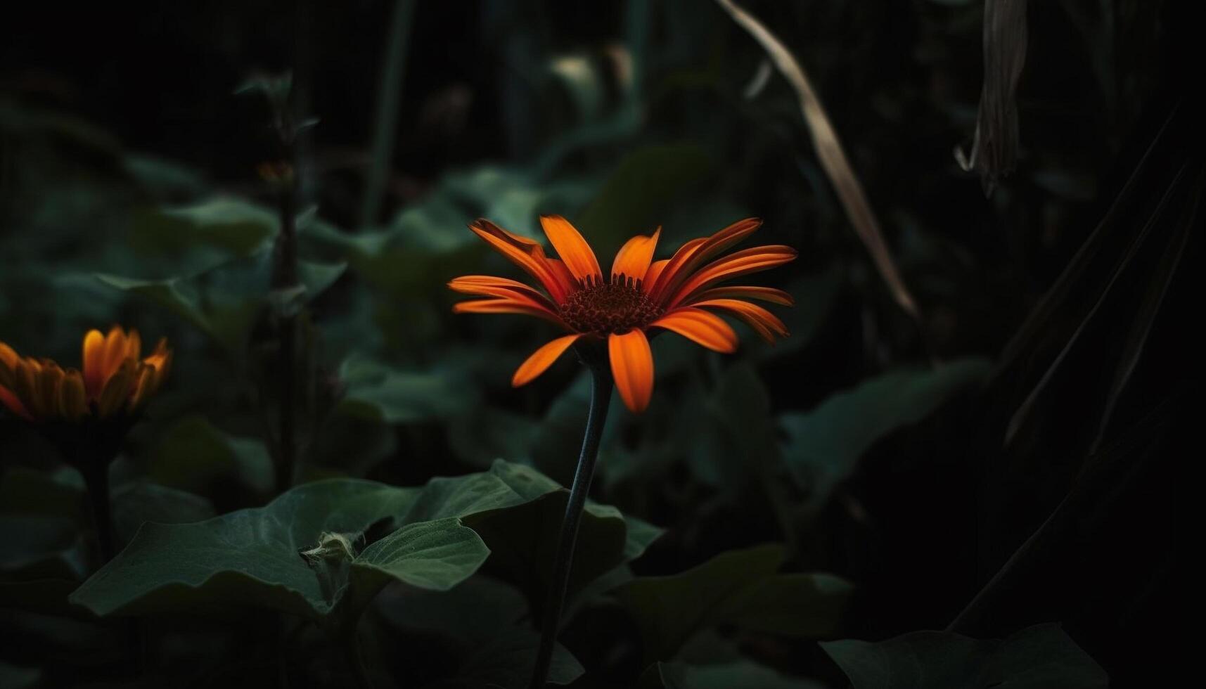 vivace giallo margherita fiori nel naturale prato, bellezza nel natura generato di ai foto