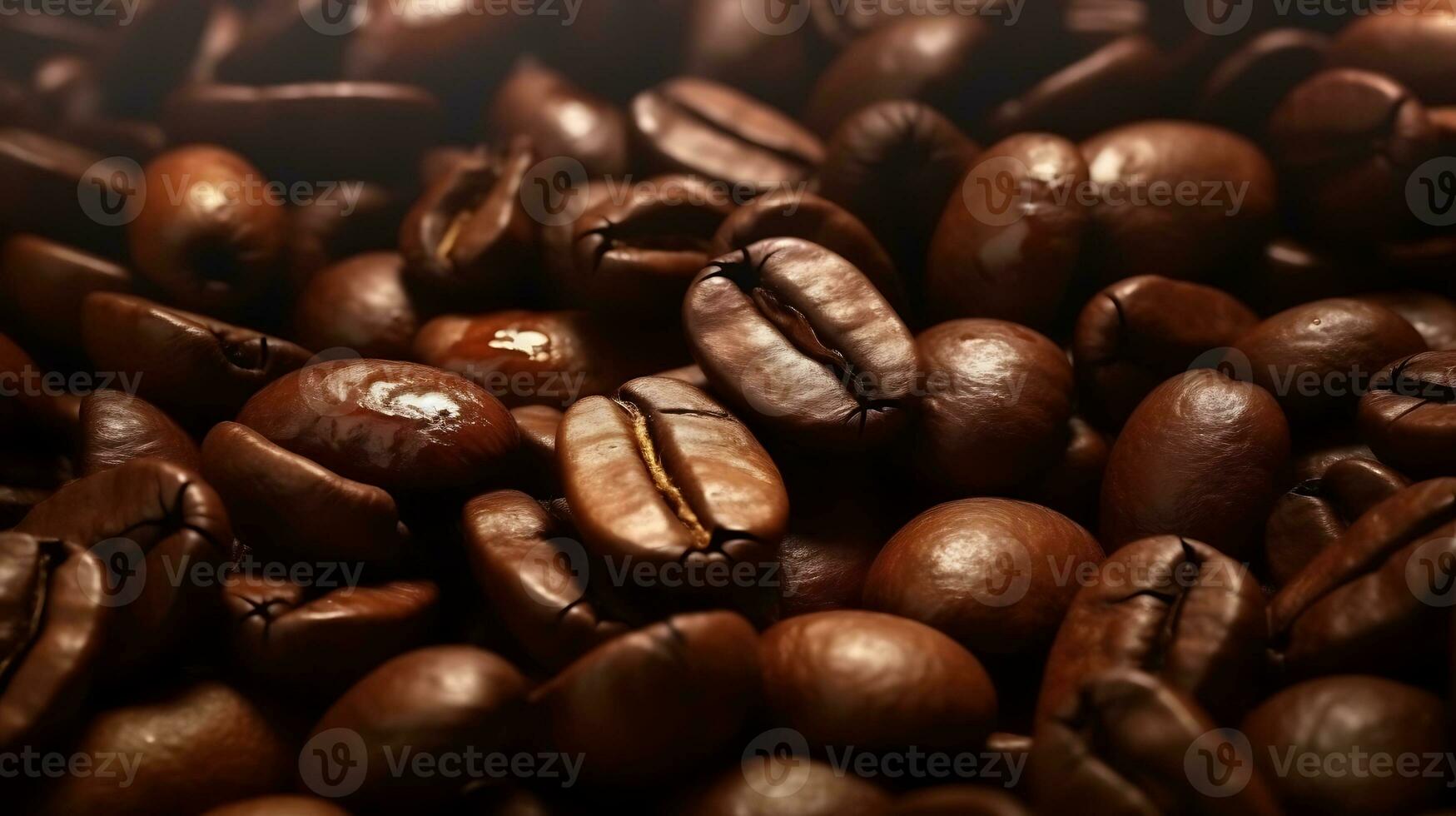 caffè fagioli sfondo. indulgere nel il avvicinamento Visualizza di Marrone caffè fagioli, la creazione di un allettante striscione. scoprire il intricato dettagli di caffè cereali con un' avvicinamento caffè cereali sfondo. foto