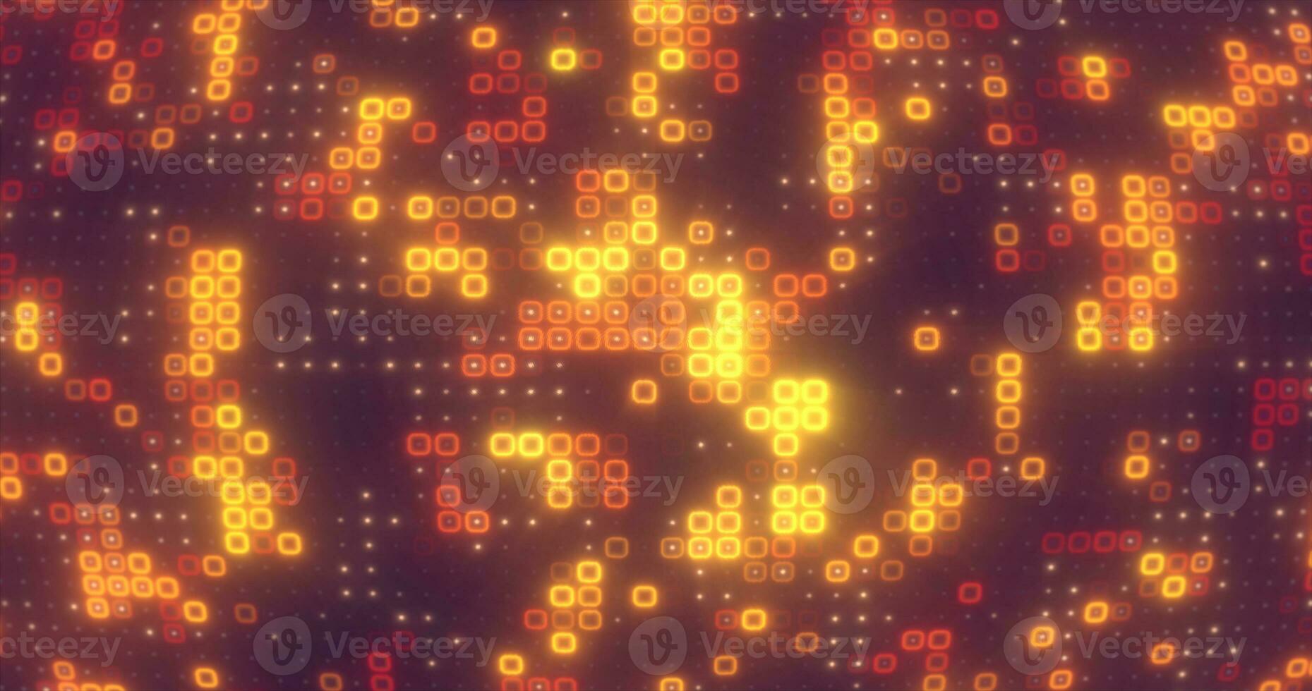 astratto giallo arancia energia piazze raggiante digitale particelle futuristico hi-tech sfondo foto
