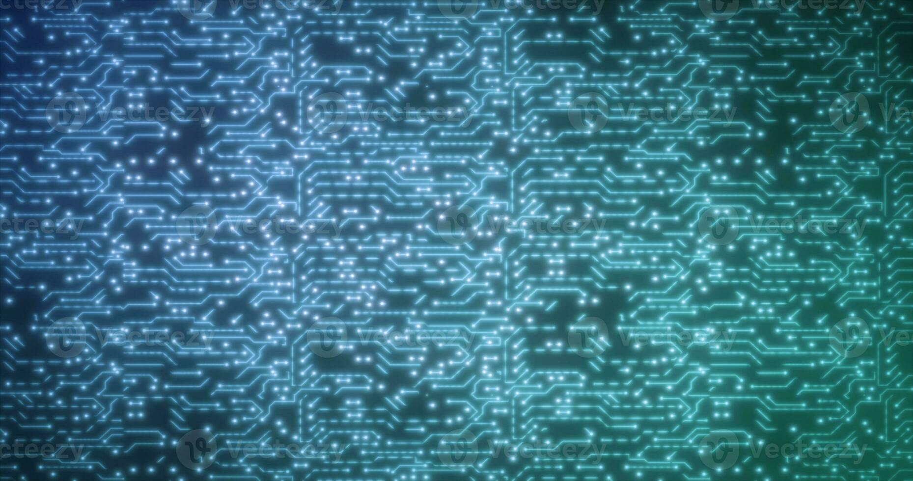 astratto sfondo di verde computer circuito tavole digitale hi-tech futuristico di Linee e puntini foto