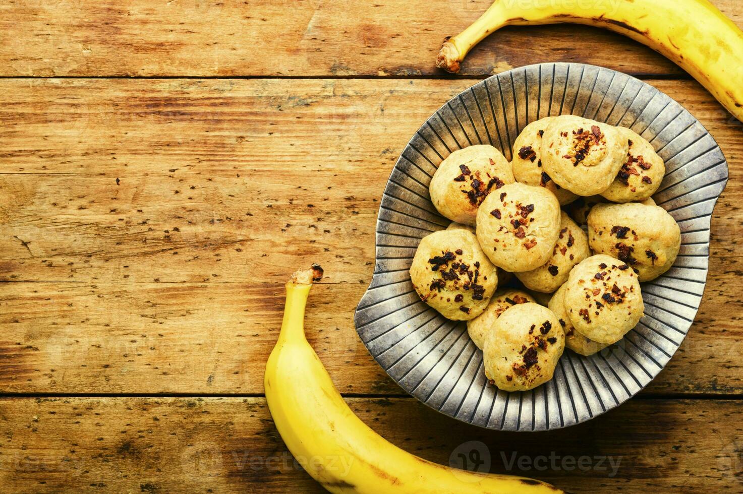 fatti in casa Banana biscotti, spazio per testo foto