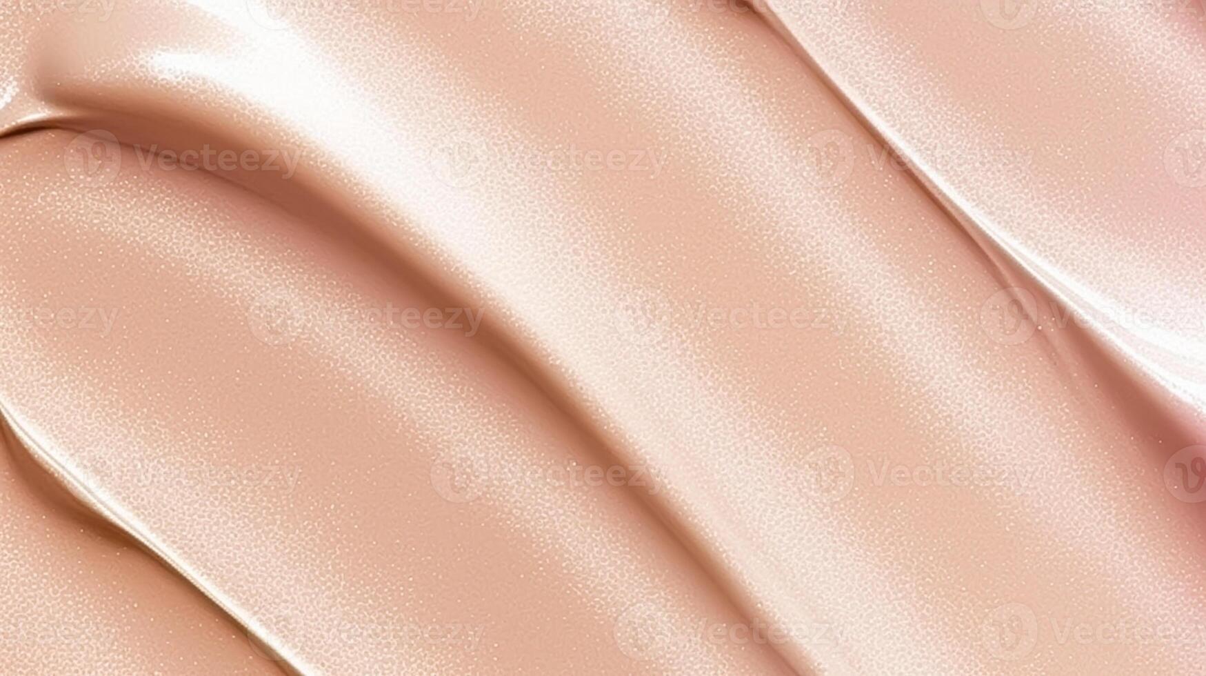 d'oro beige cosmetico struttura, liquido fondazione, oro luccichio, abbronzante, evidenziatore o correttore come bellezza trucco Prodotto sfondo, cura della pelle cosmetici e lusso trucco, generativo ai foto