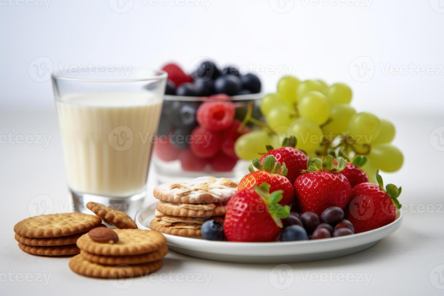 azione foto di salutare merenda editoriale cibo fotografia generativo ai