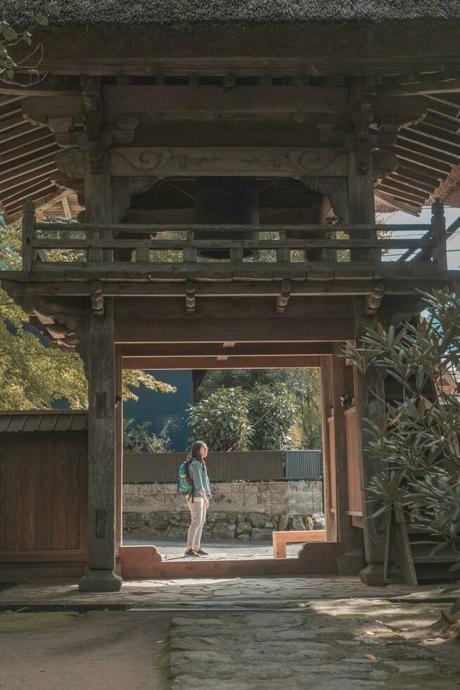 yufuin, oita, kyushu, giappone - ottobre 14, 2018 bussanji tempio nel Yufuin, kyushu, Giappone foto