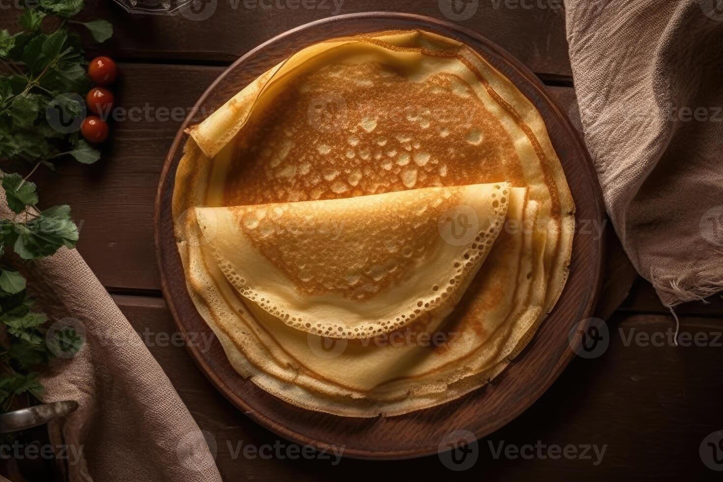 azione foto di miglio crespo su il cucina piatto posare fotografia generativo ai