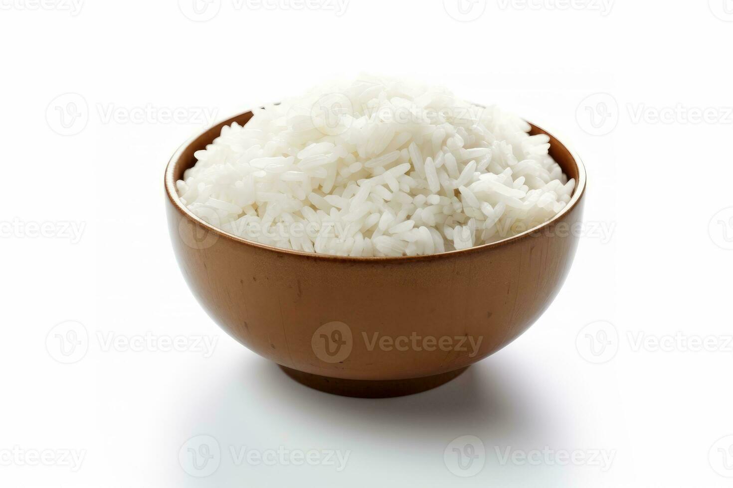 azione foto di riso cibo fotografia isolato bianca sfondo ai generato