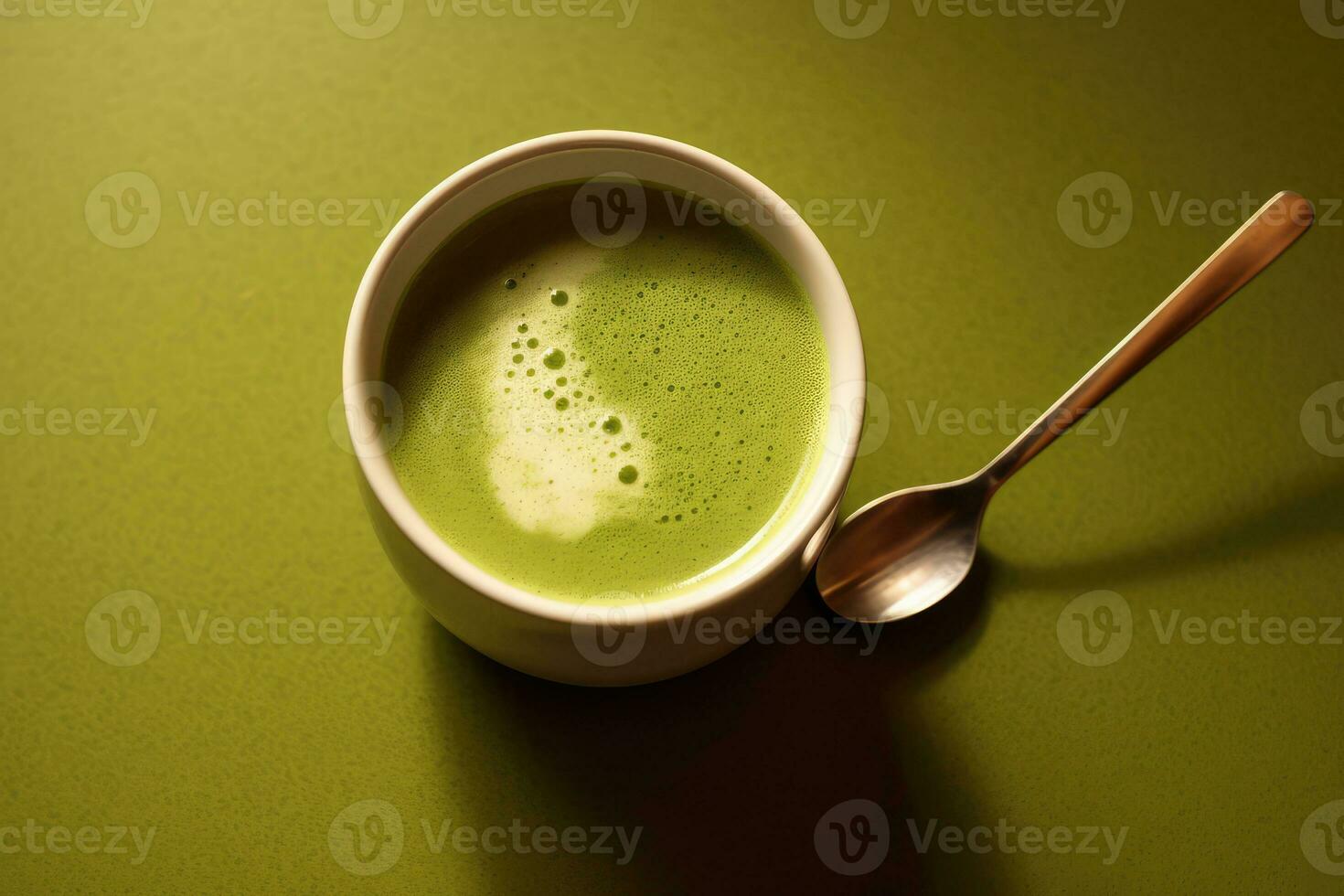 tazza caldo matcha piatto posare profesional pubblicità cibo fotografia ai generato foto