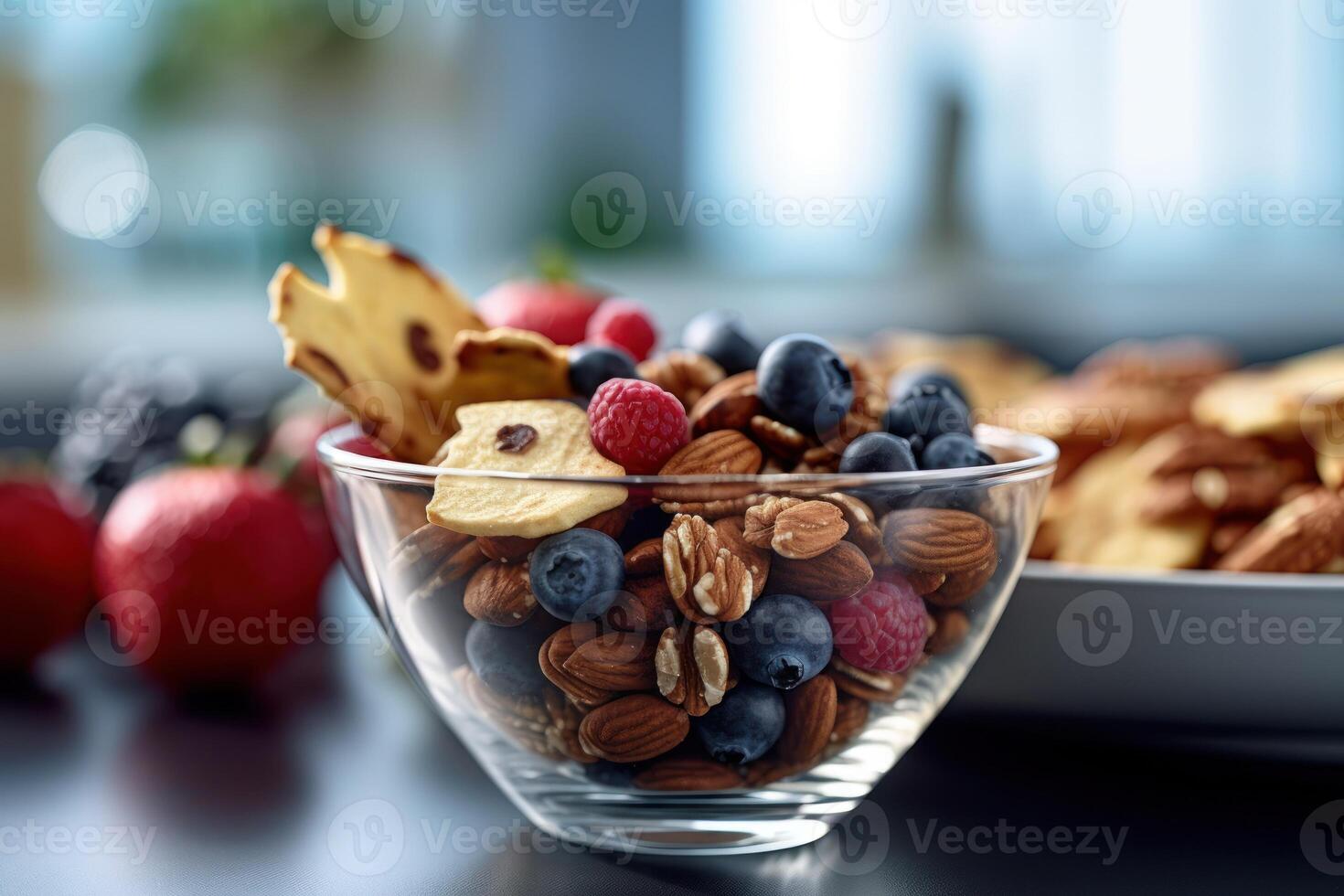 azione foto di salutare merenda editoriale cibo fotografia generativo ai