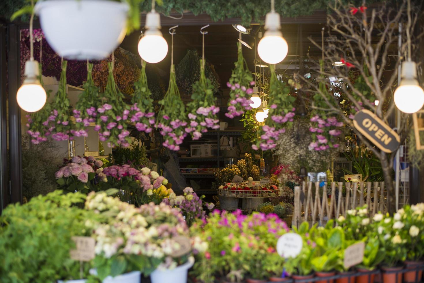 bellissimo negozio di fiori coreano foto