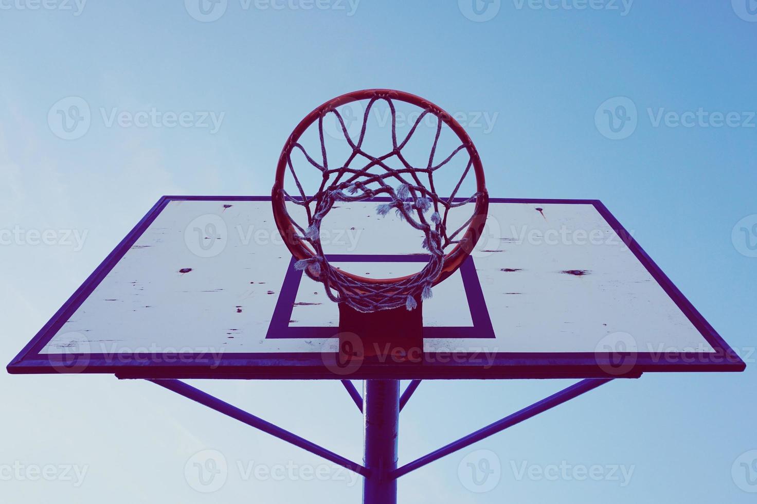 attrezzature sportive per canestro da basket di strada foto