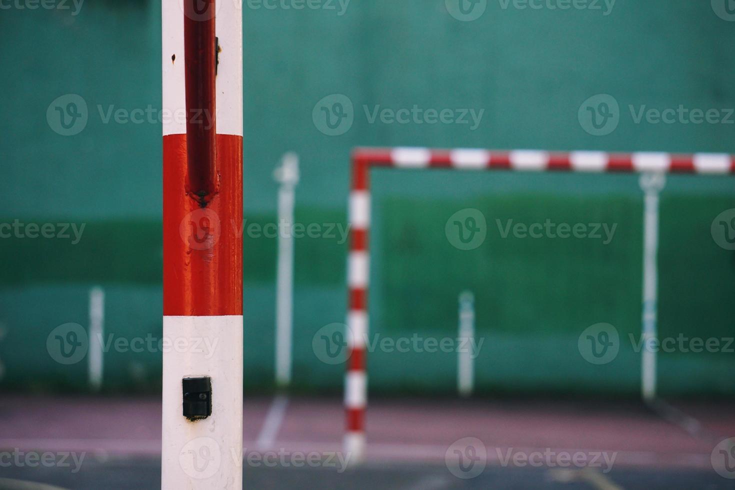 attrezzature sportive per obiettivo di calcio di strada foto