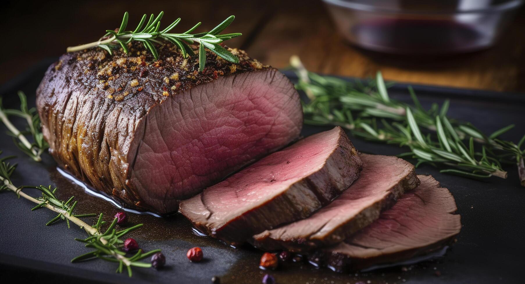 arrostito Manzo filetto di manzo carne generativo ai foto