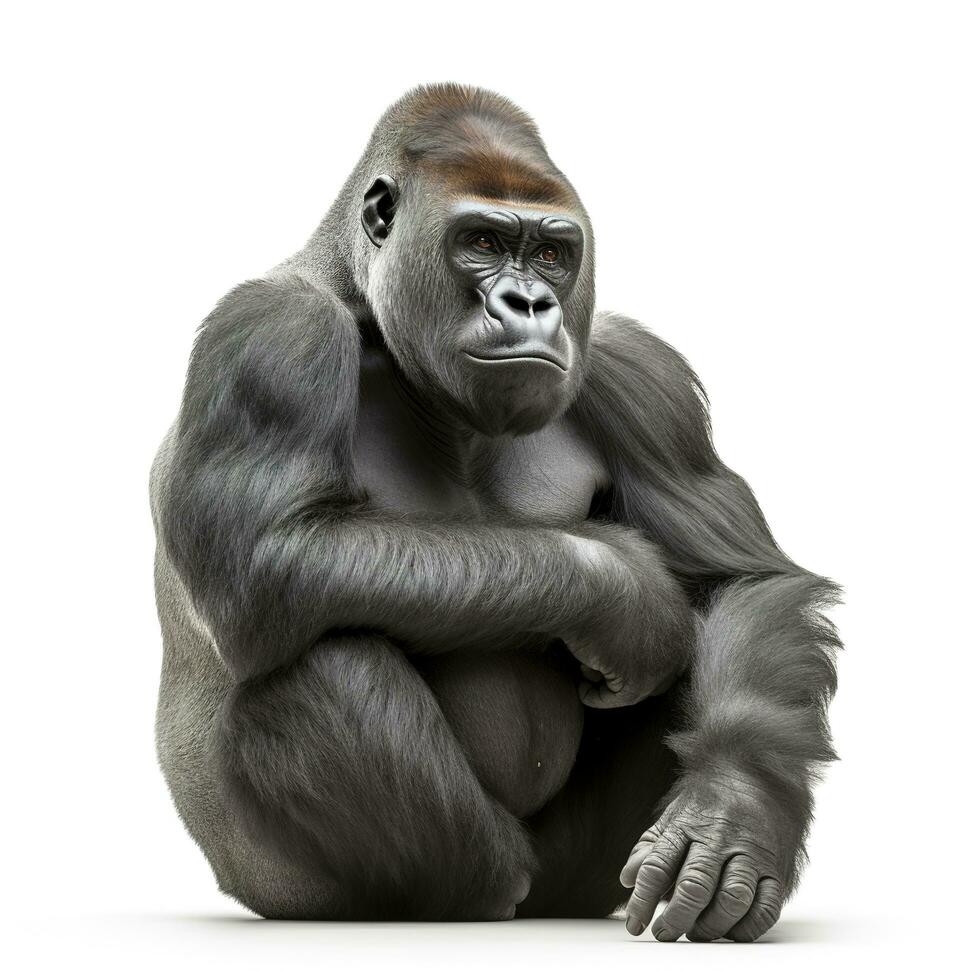 giovane silverback gorilla, creare ai foto