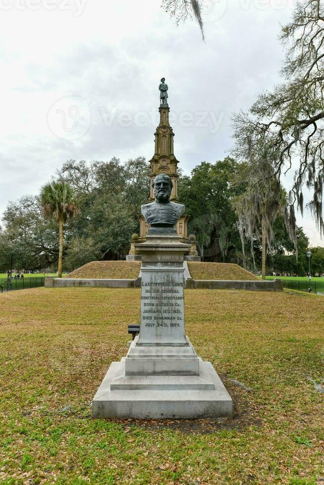 civile guerra monumento - savana, Georgia foto