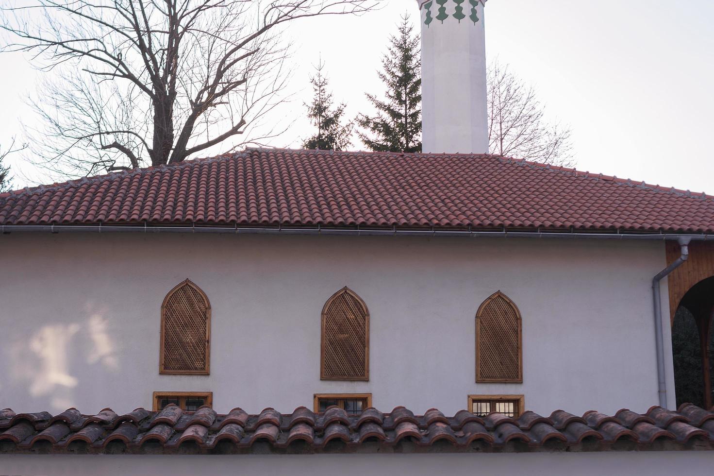 bellissimo luogo di culto musulmano della moschea foto