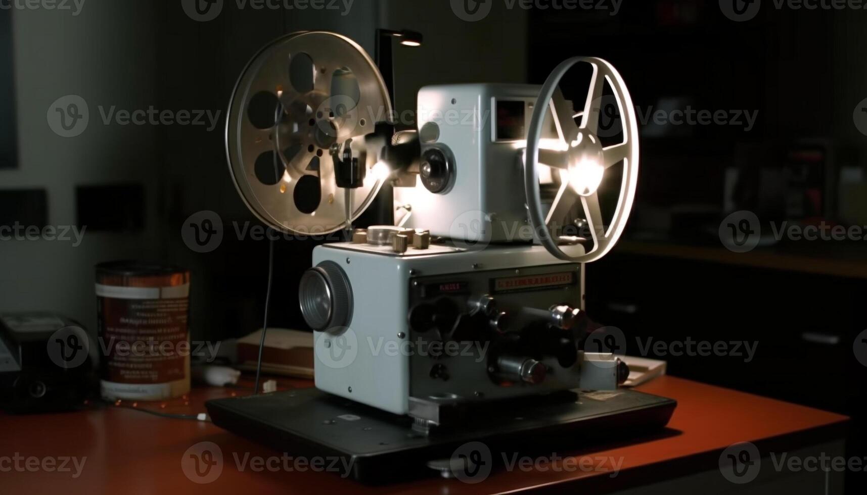 acciaio bobina gira su moderno cucire macchina generato di ai foto
