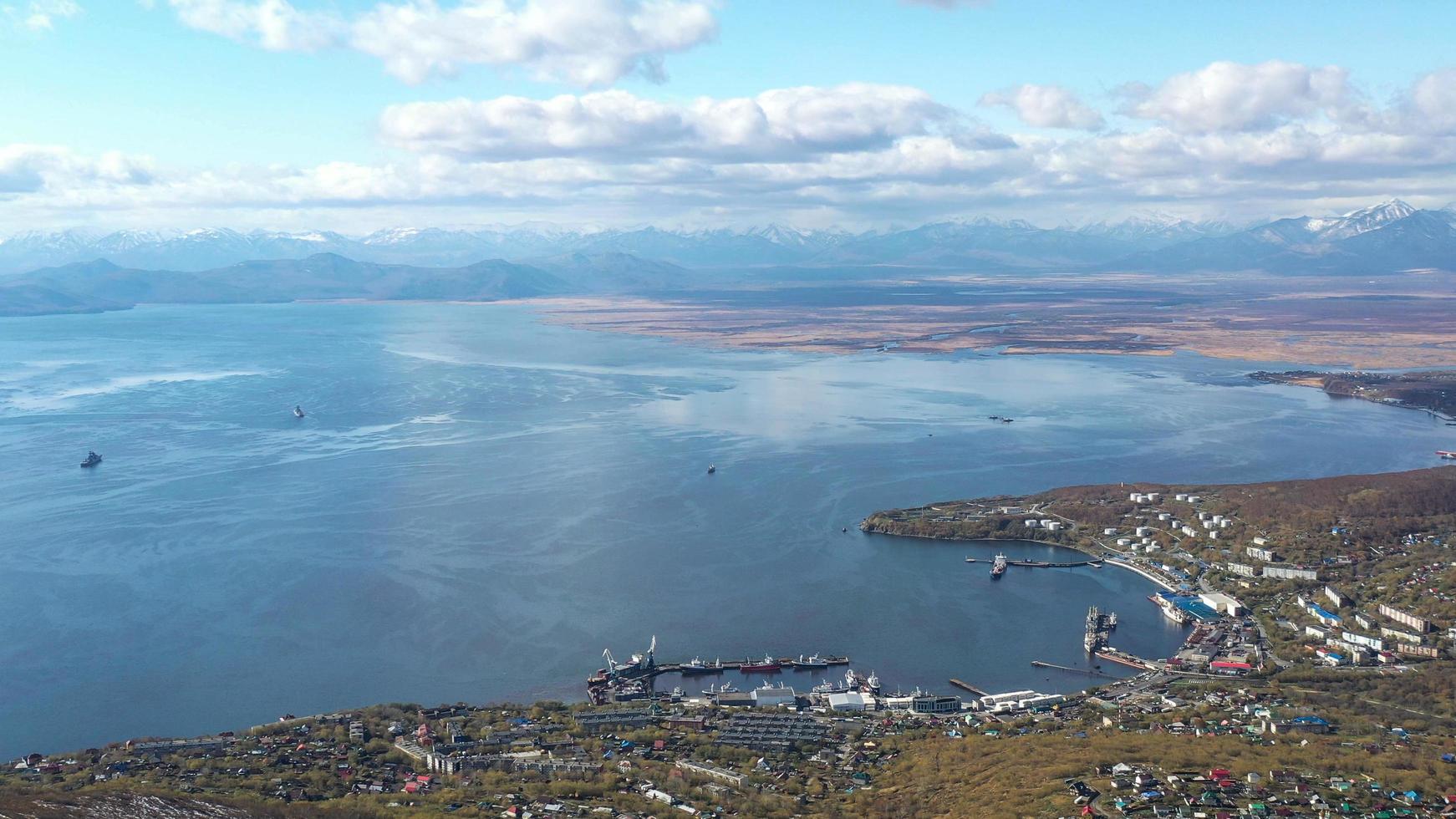 ricognizione aerea di petropavlovsk kamchatsky russia foto