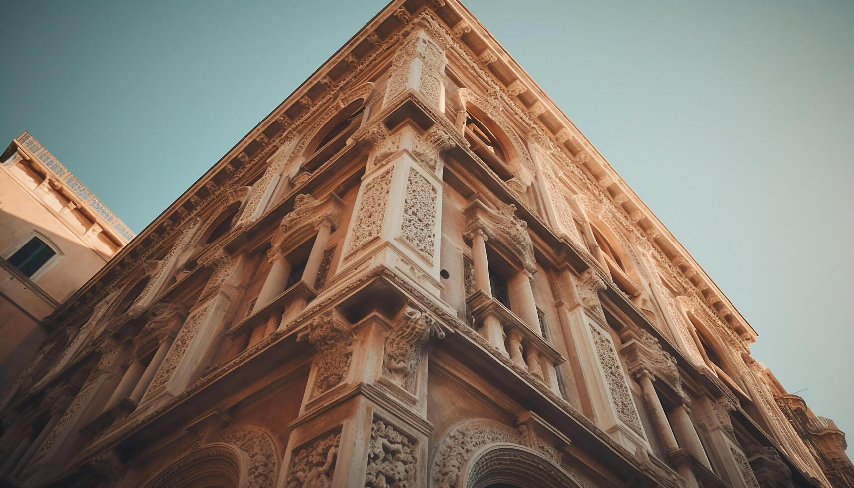 antico arenaria rovine vetrina indigeno cultura storia generato di ai foto