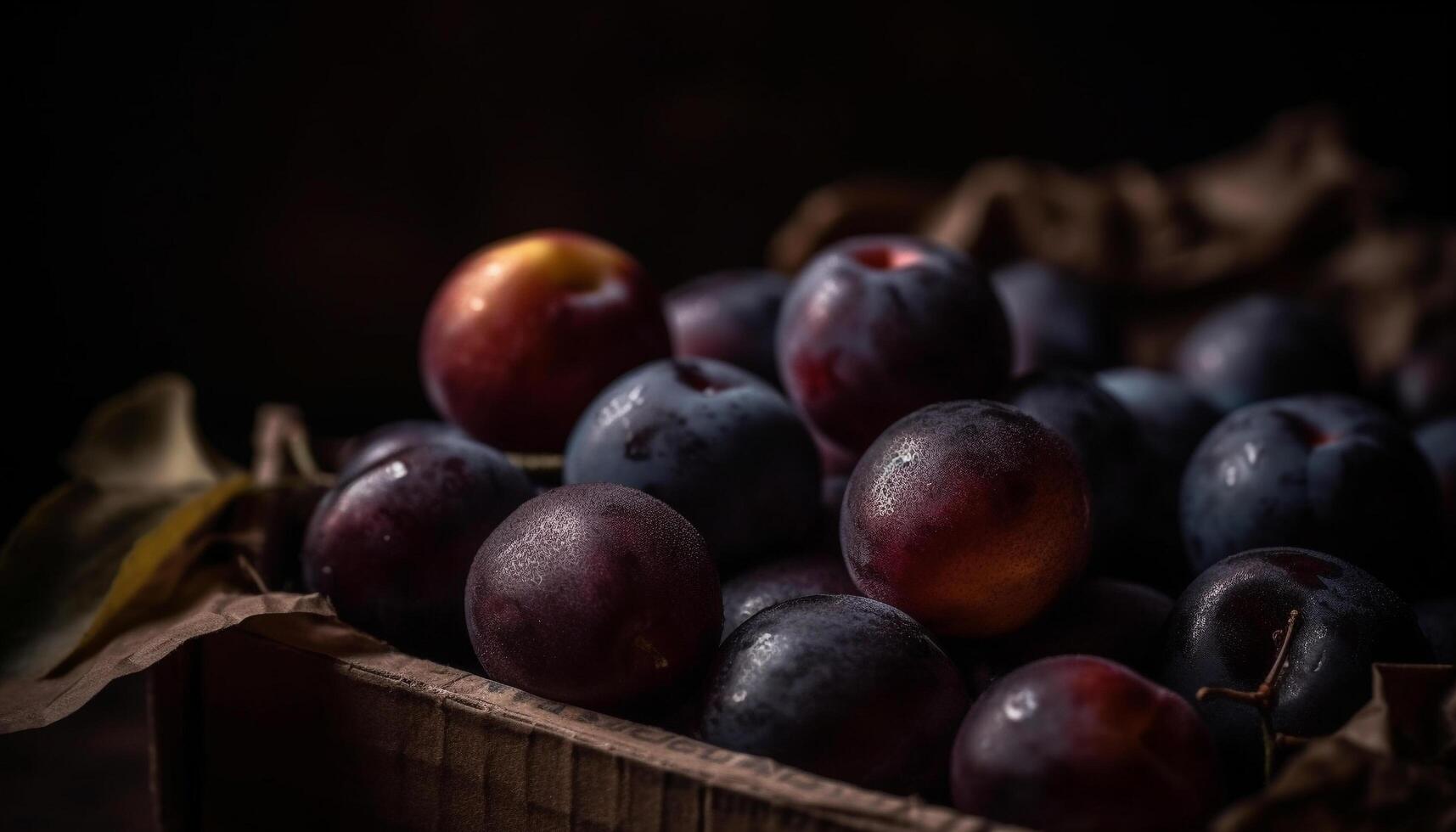 maturo uva grappoli nel rustico di vimini cestino, un' azienda vinicola raccogliere generato di ai foto