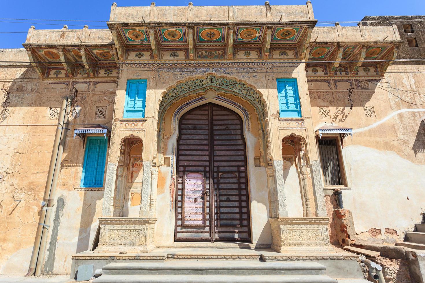 haveli a mandawa, rajasthan, india foto