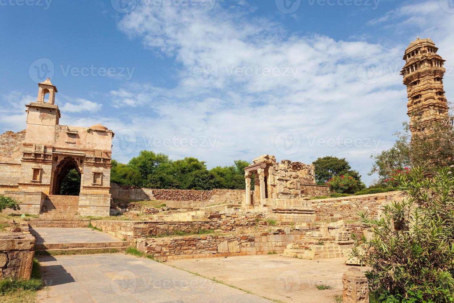 Forte di Chittorgarh nel Rajasthan, India foto