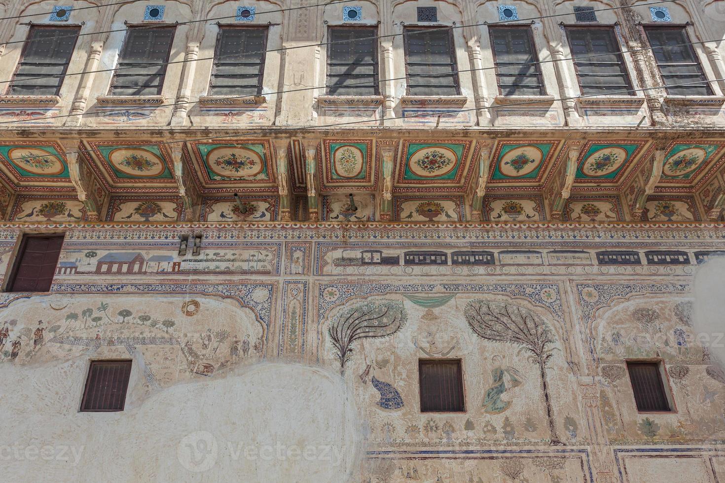 haveli a mandawa, rajasthan, india foto