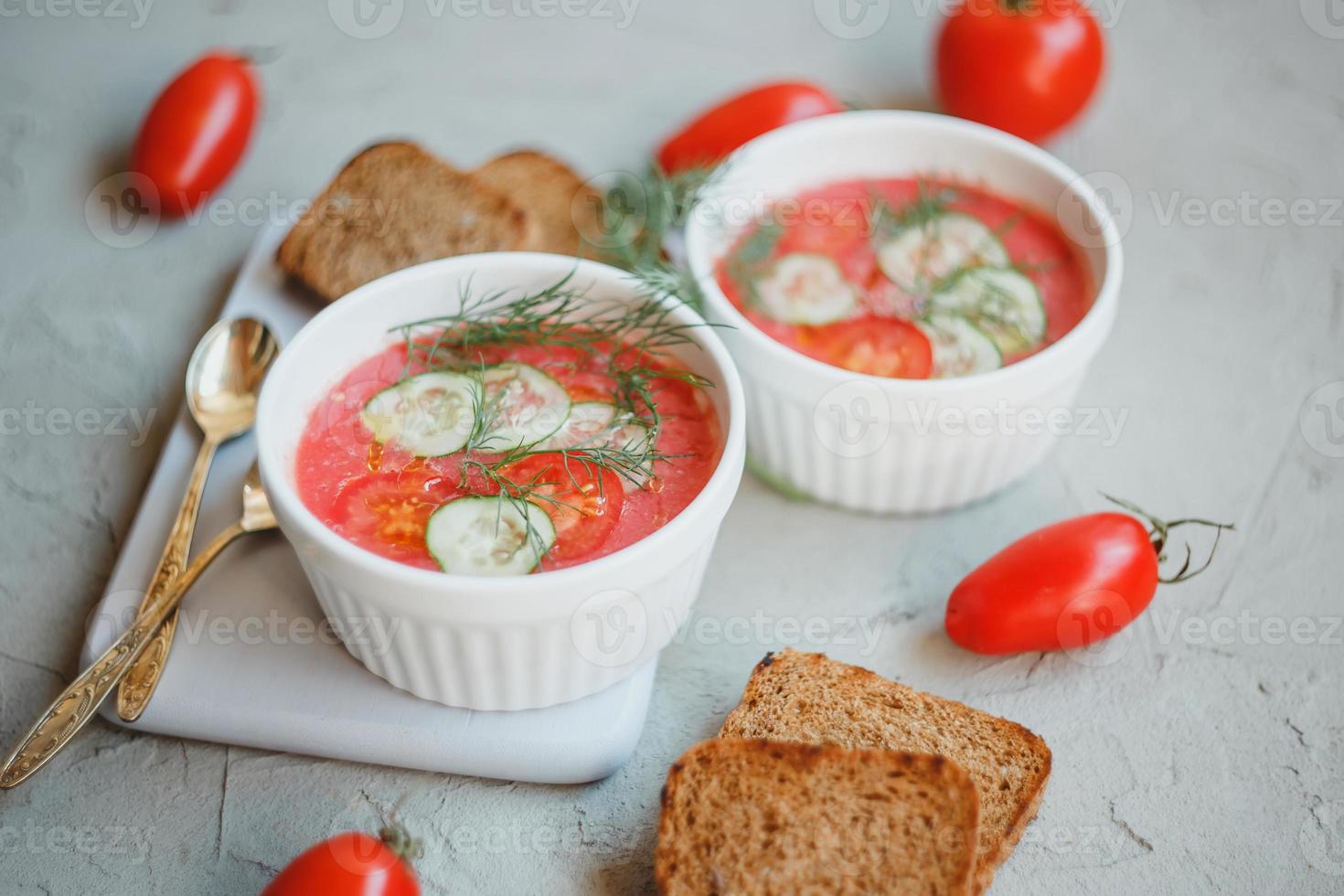 zuppa fredda gazpacho foto