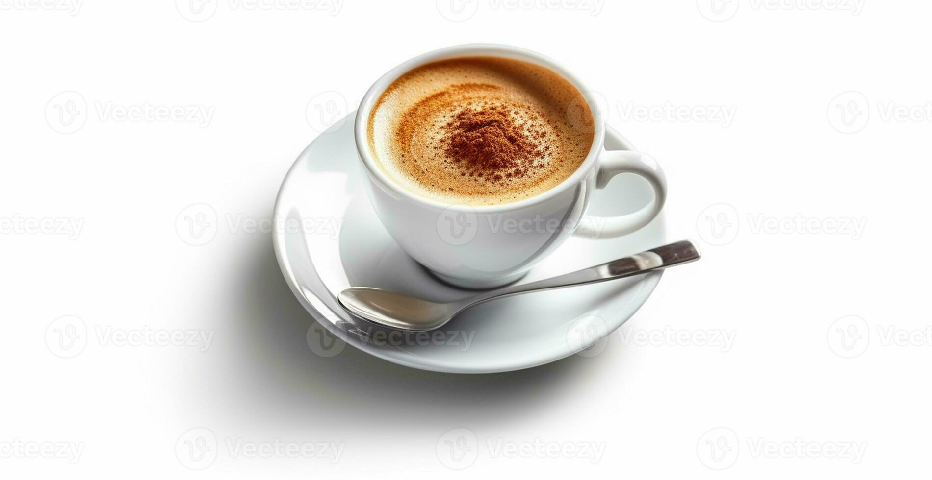 bianca tazza di caffè su bianca sfondo - ai generato Immagine foto