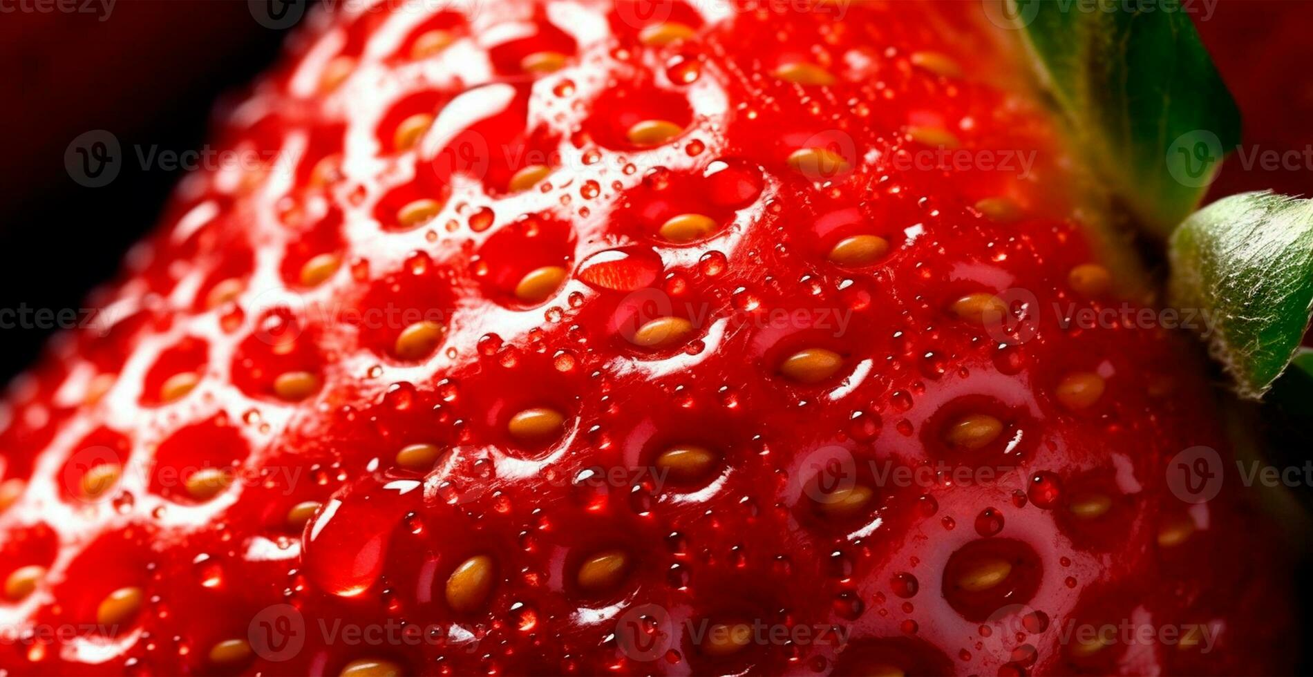 fragola. macro di fresco biologico naturale frutti di bosco. frutta rosso sfondo - ai generato Immagine foto