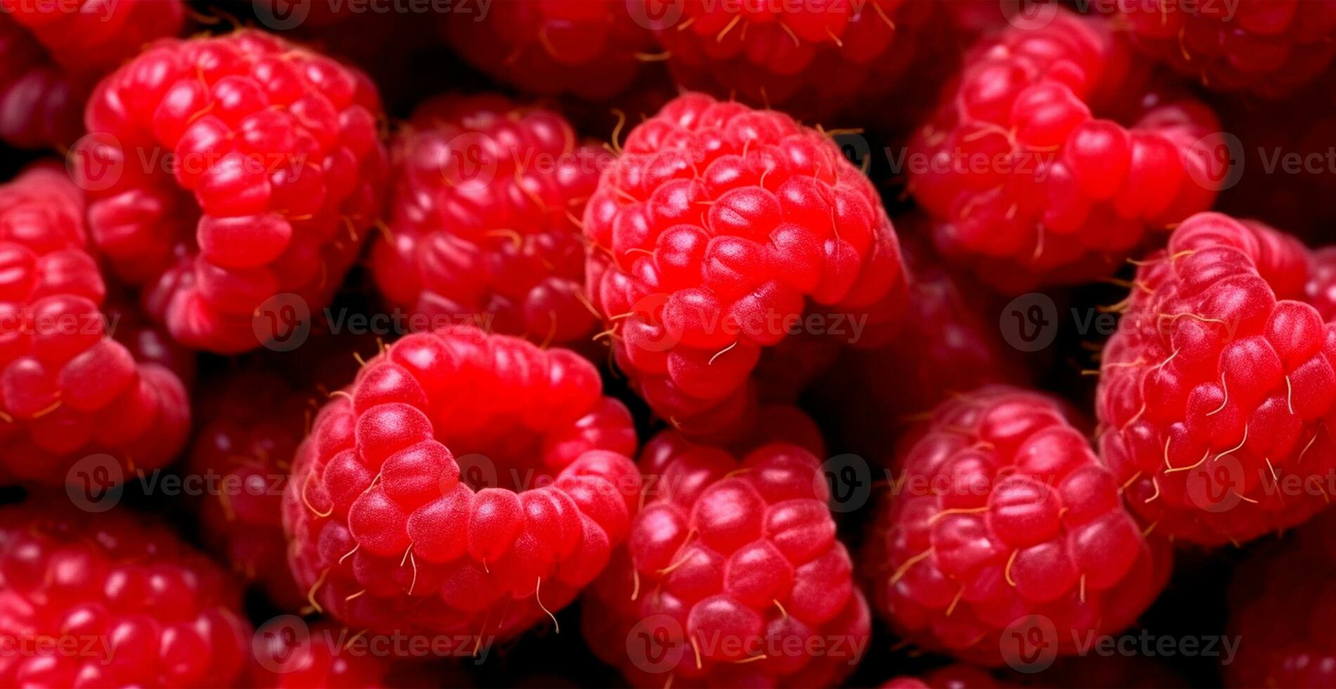 eco lampone. macro di fresco biologico naturale frutti di bosco. frutta rosso sfondo - ai generato Immagine foto