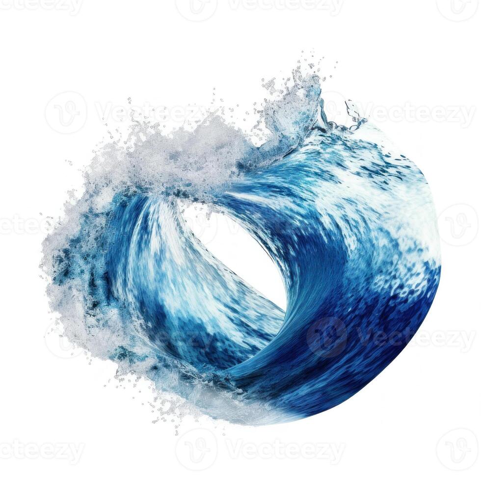 oceano onda isolato. illustrazione ai generativo foto