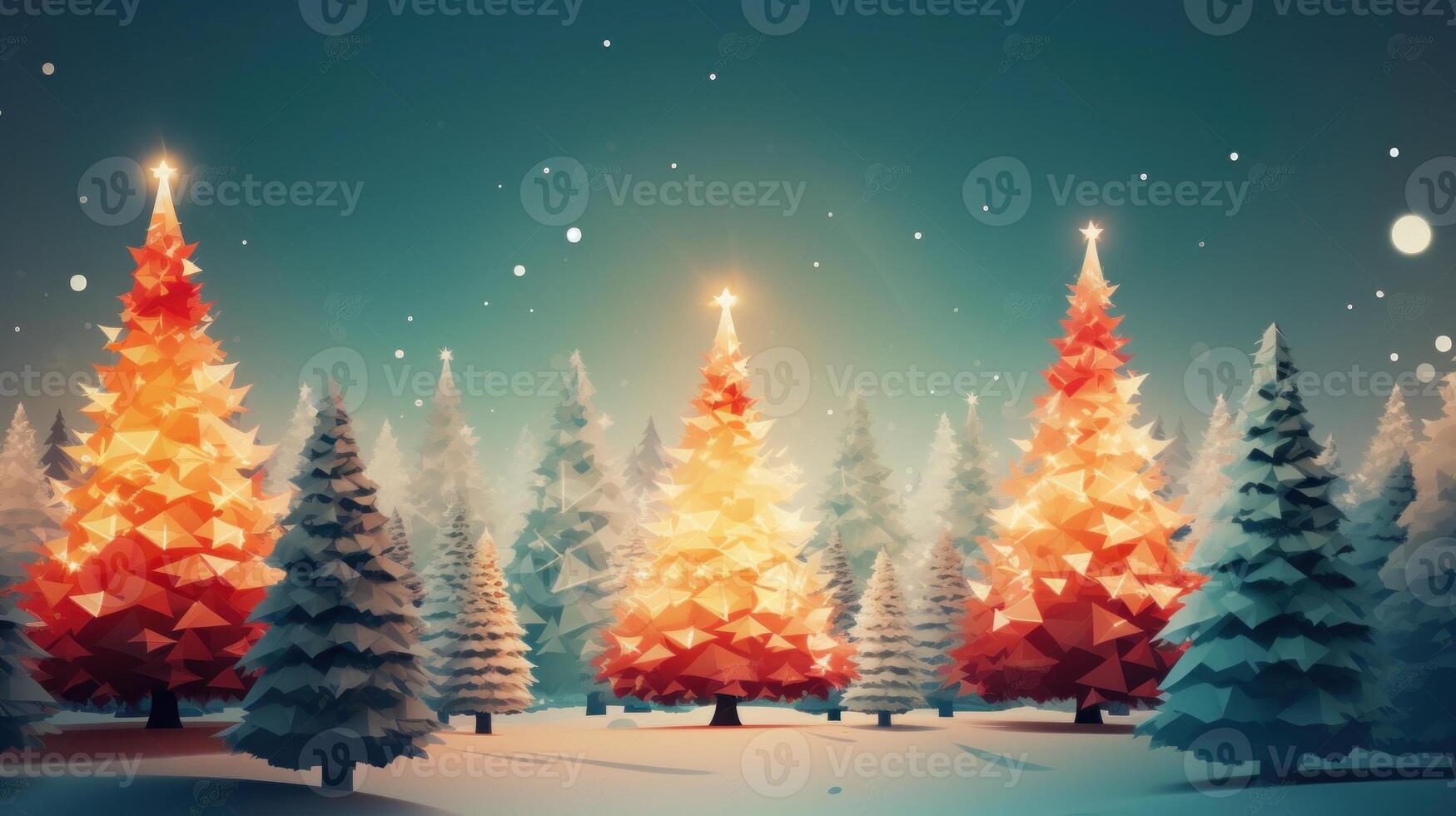 Natale albero sfondo. illustrazione ai generativo foto