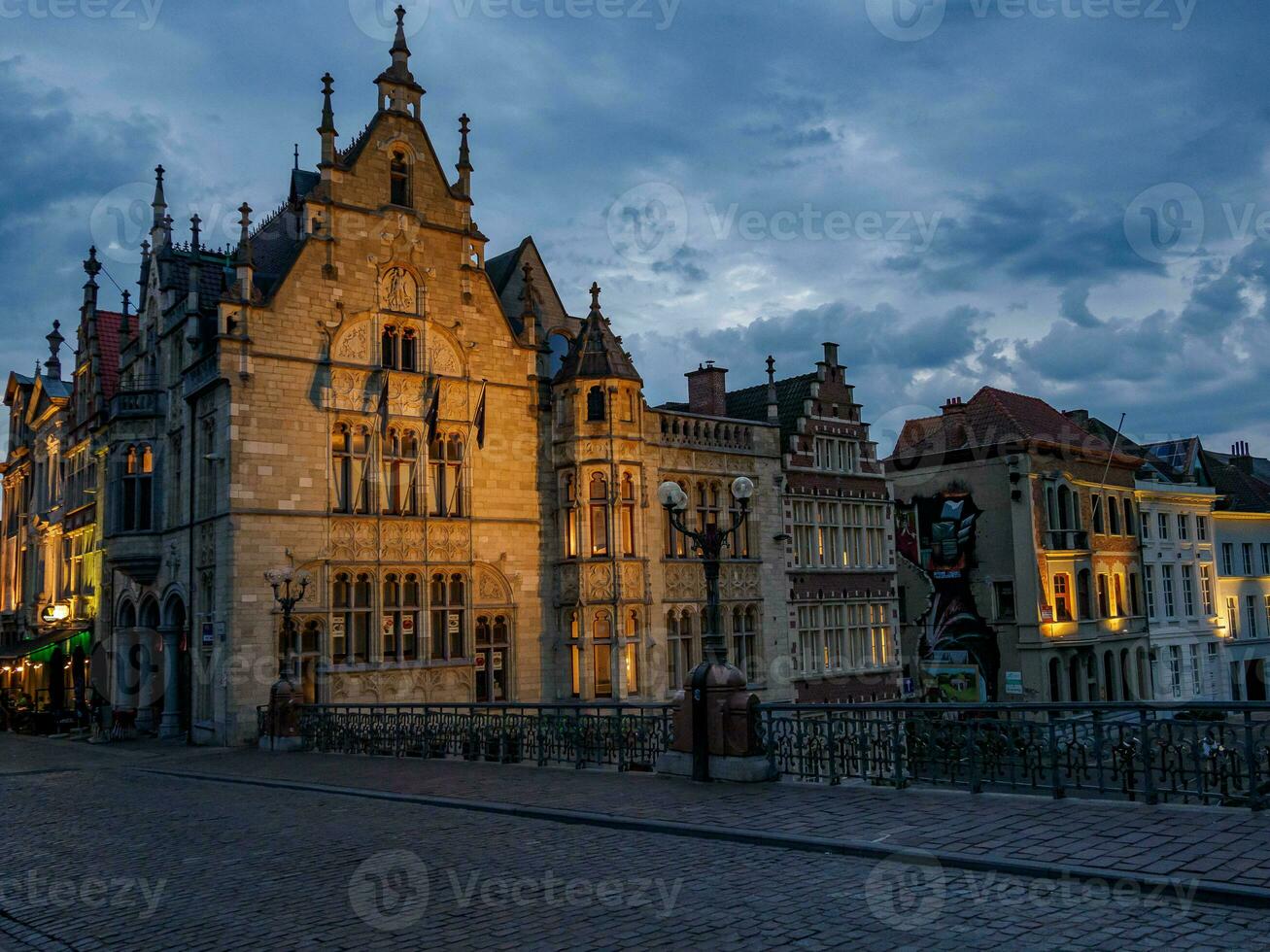 il città di gentiluomo nel Belgio foto