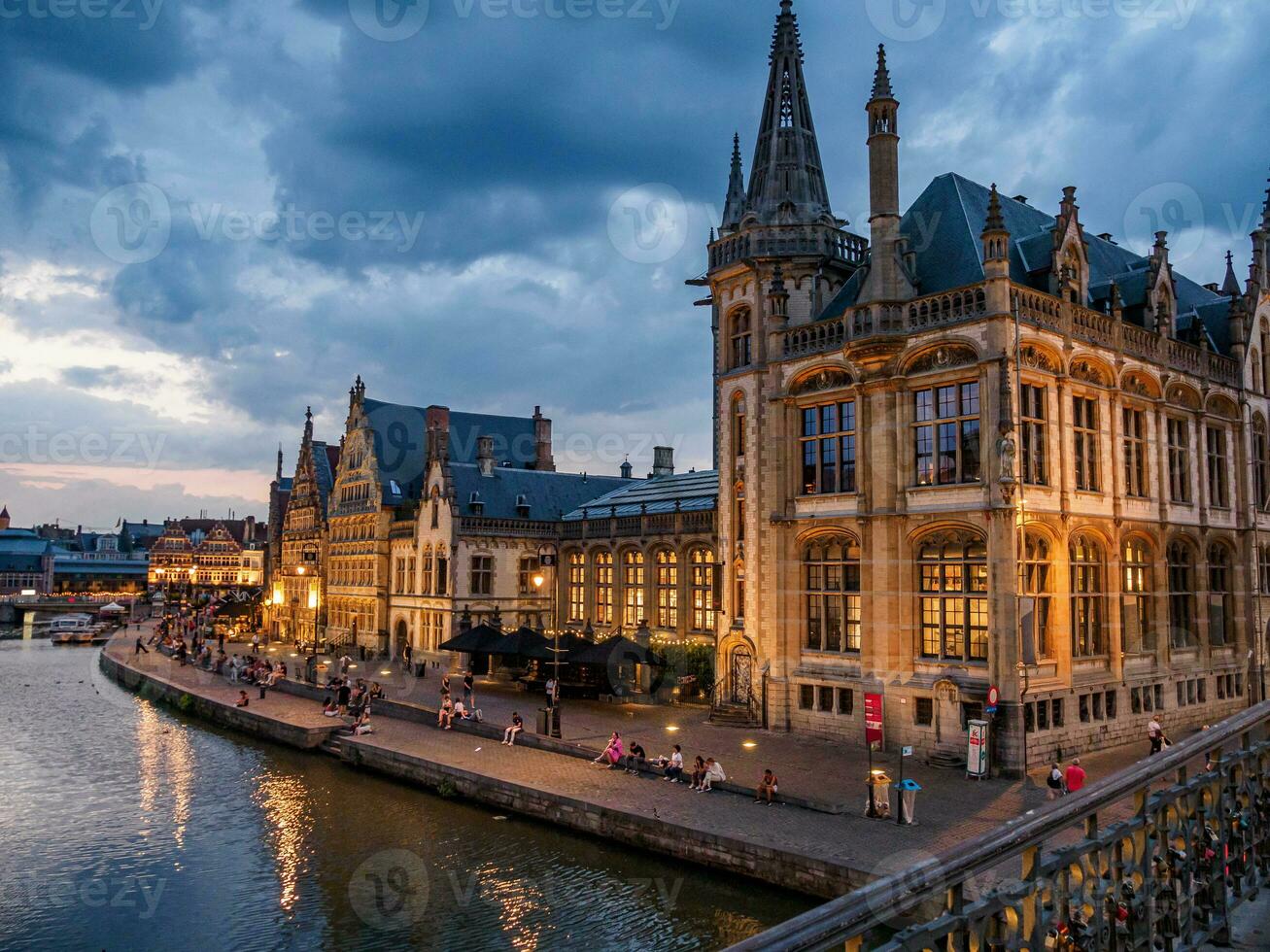 il città di gentiluomo nel Belgio foto