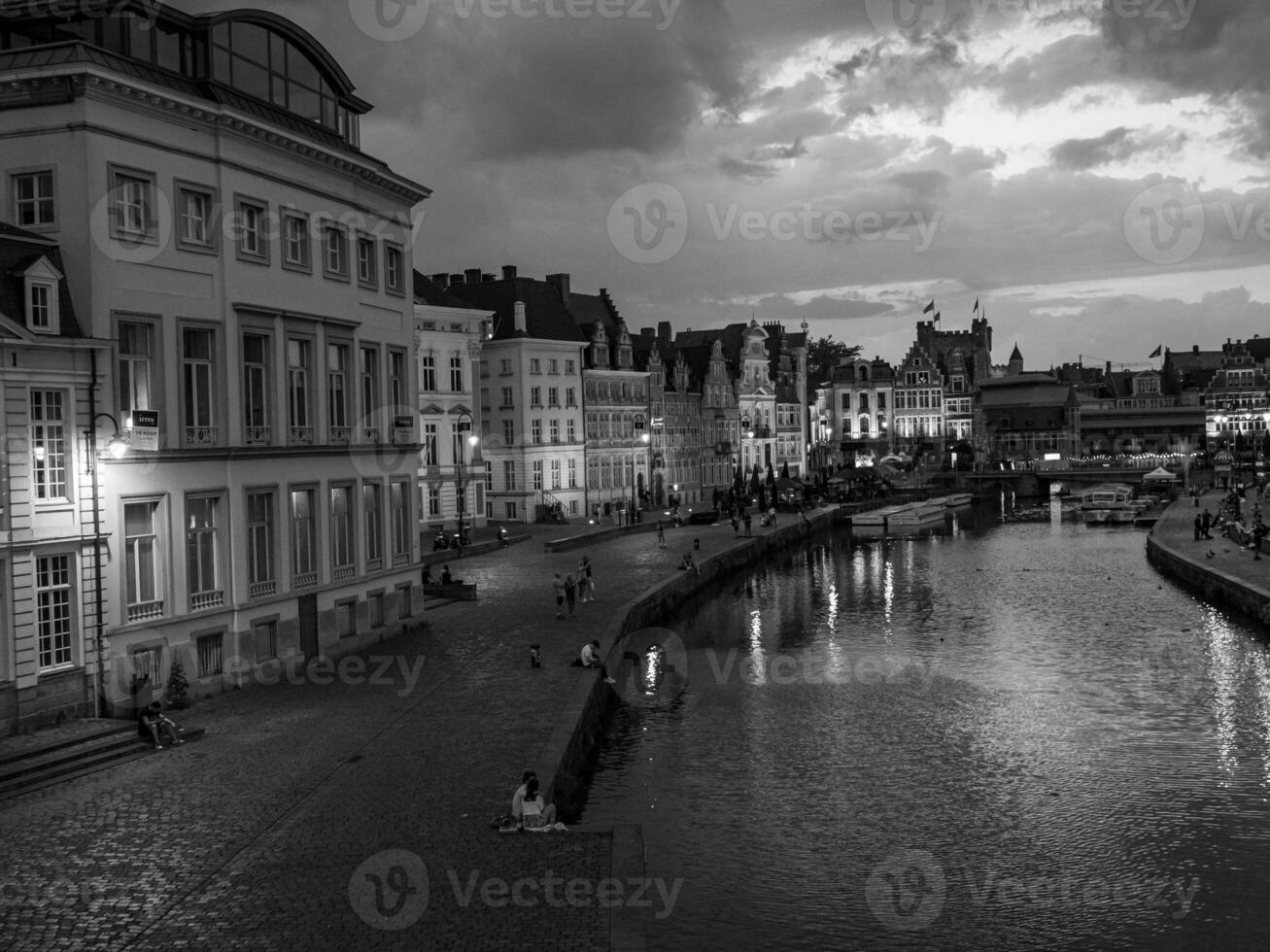 il città di gentiluomo nel Belgio foto