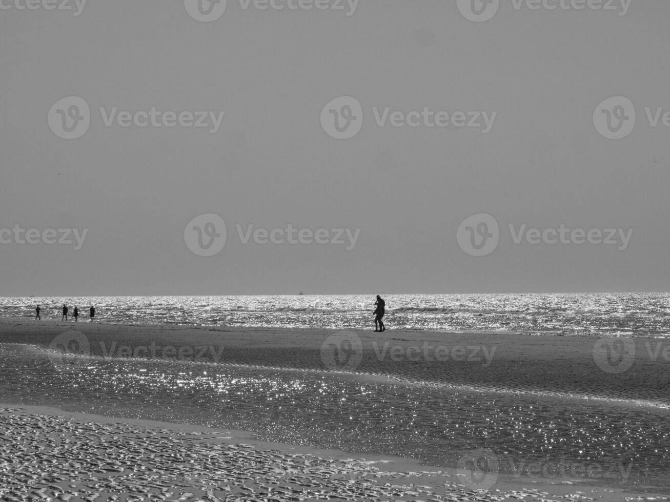 il spiaggia di de haan nel Belgio foto