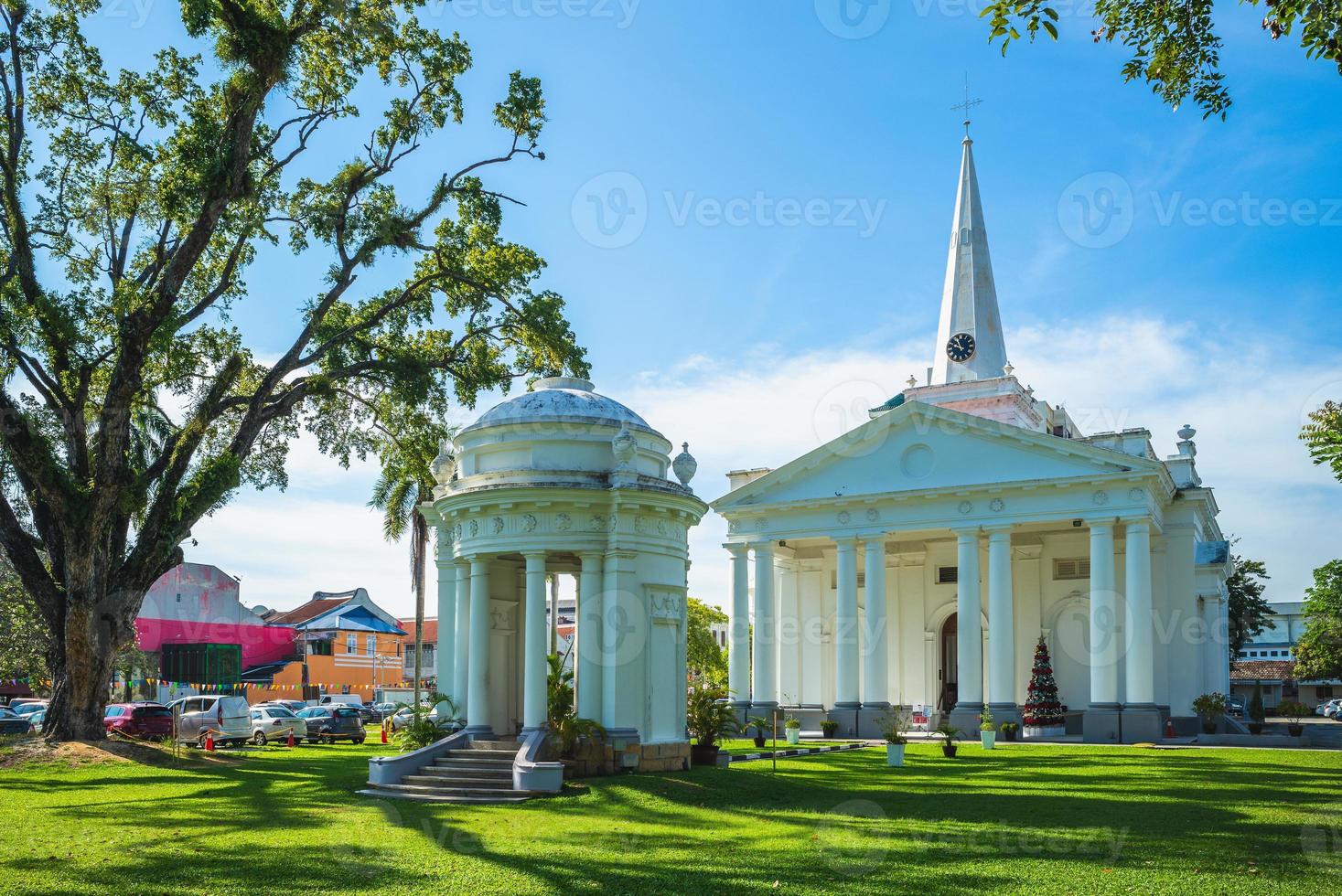 chiesa di san giorgio nella città di george penang malesia foto